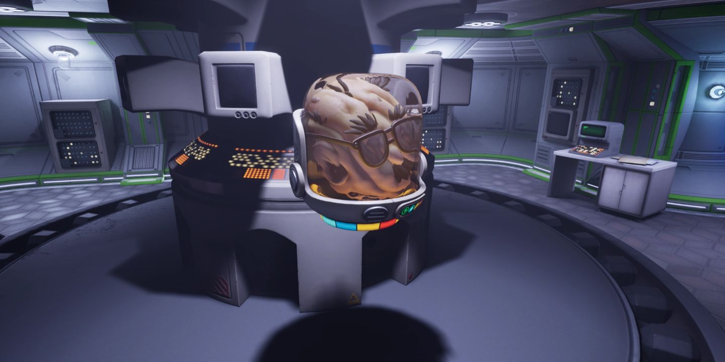 Dr. Tully from Grounded floating in a lab