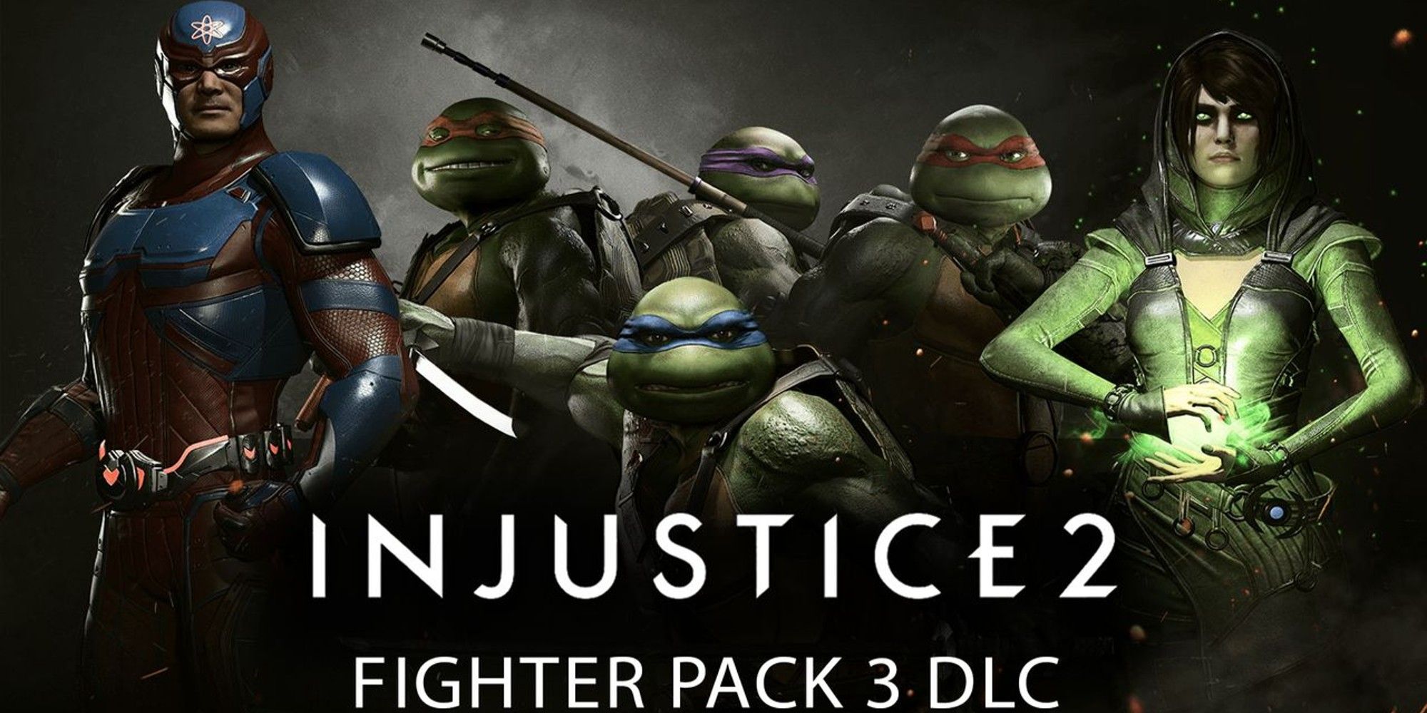 Injustice 2 DLC: Fighter Pack 3_Atom, TMNT and Enchantress