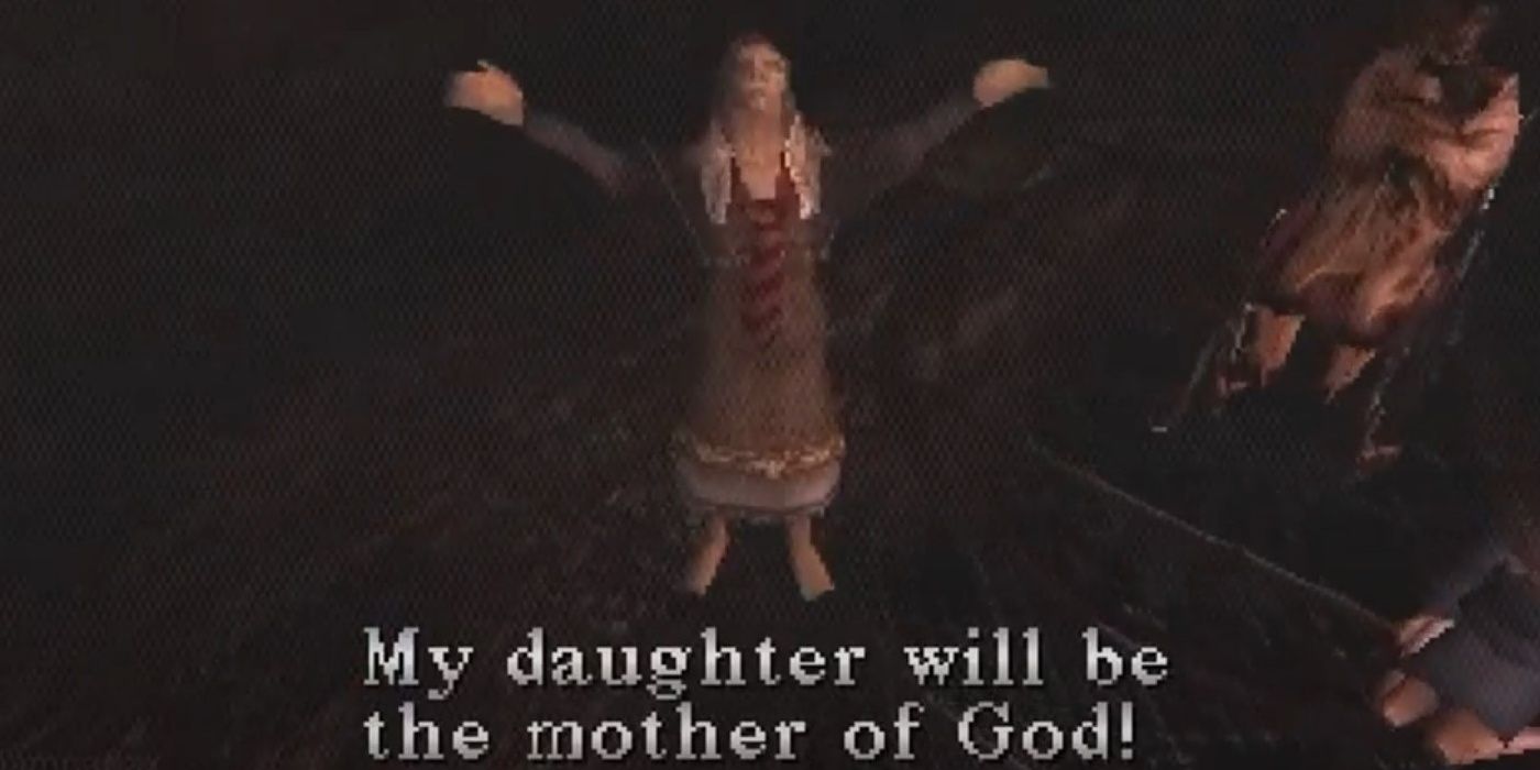 Dahlia revealing the cult's intentions in Silent Hill.