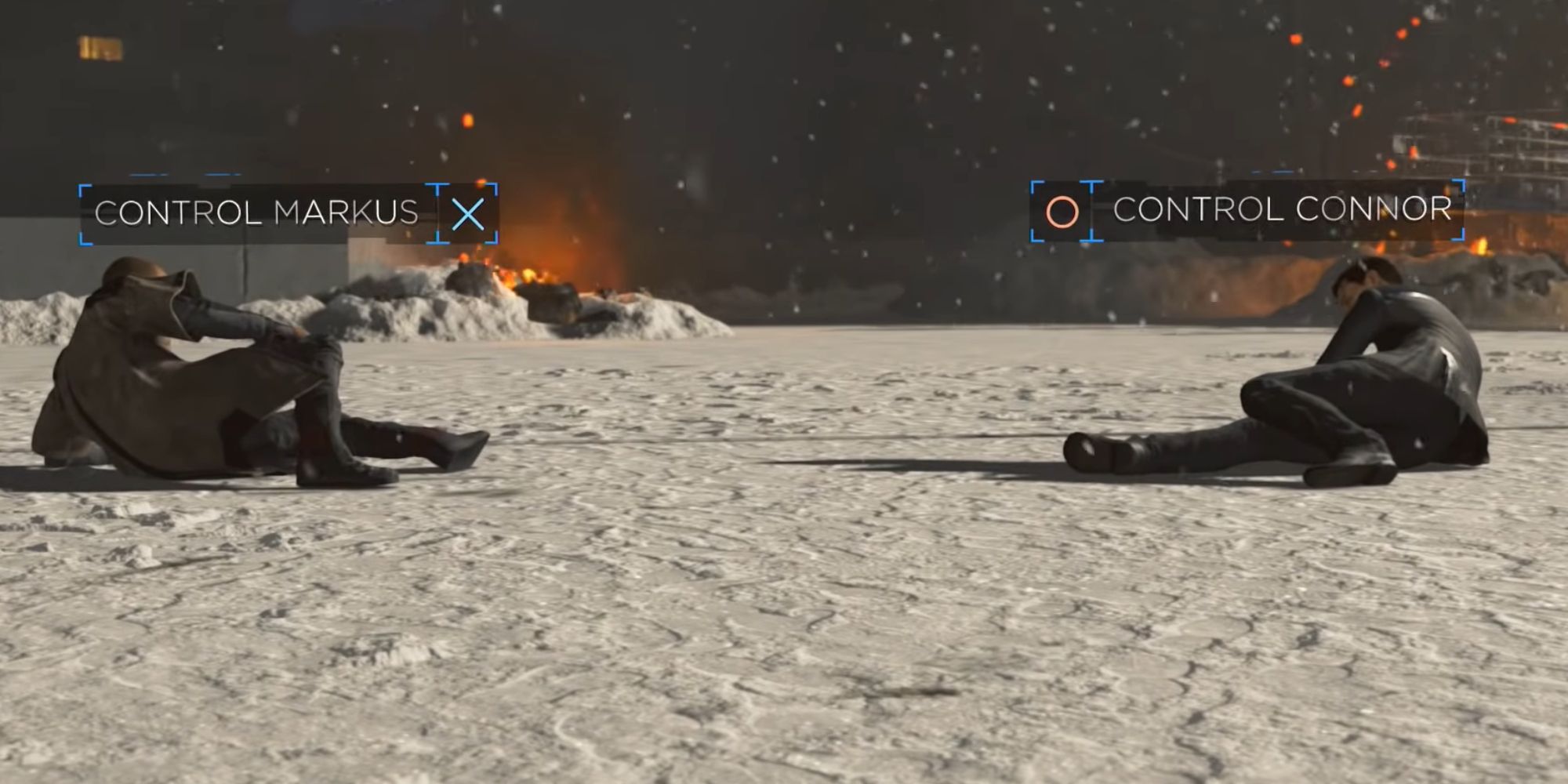 Detroit Become Human Screenshot Of Connor Vs Markus