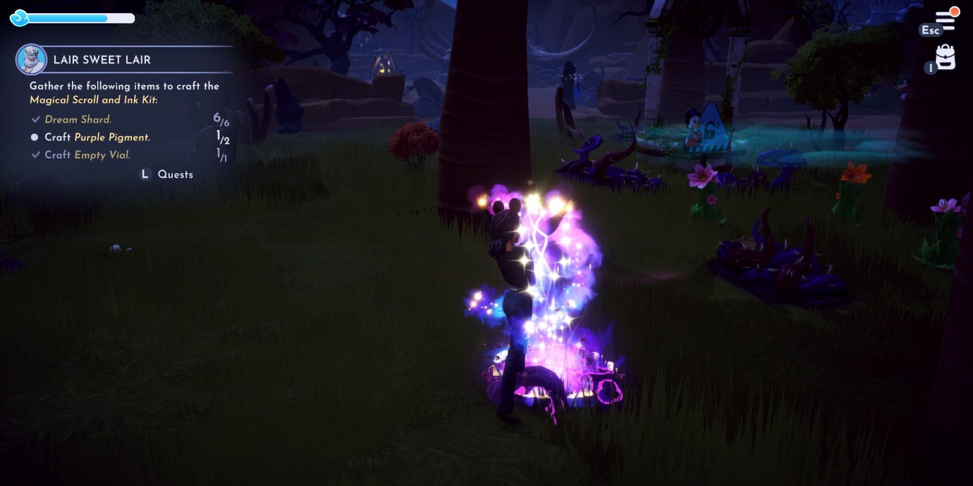 Disney Dreamlight Valley removing night thorn