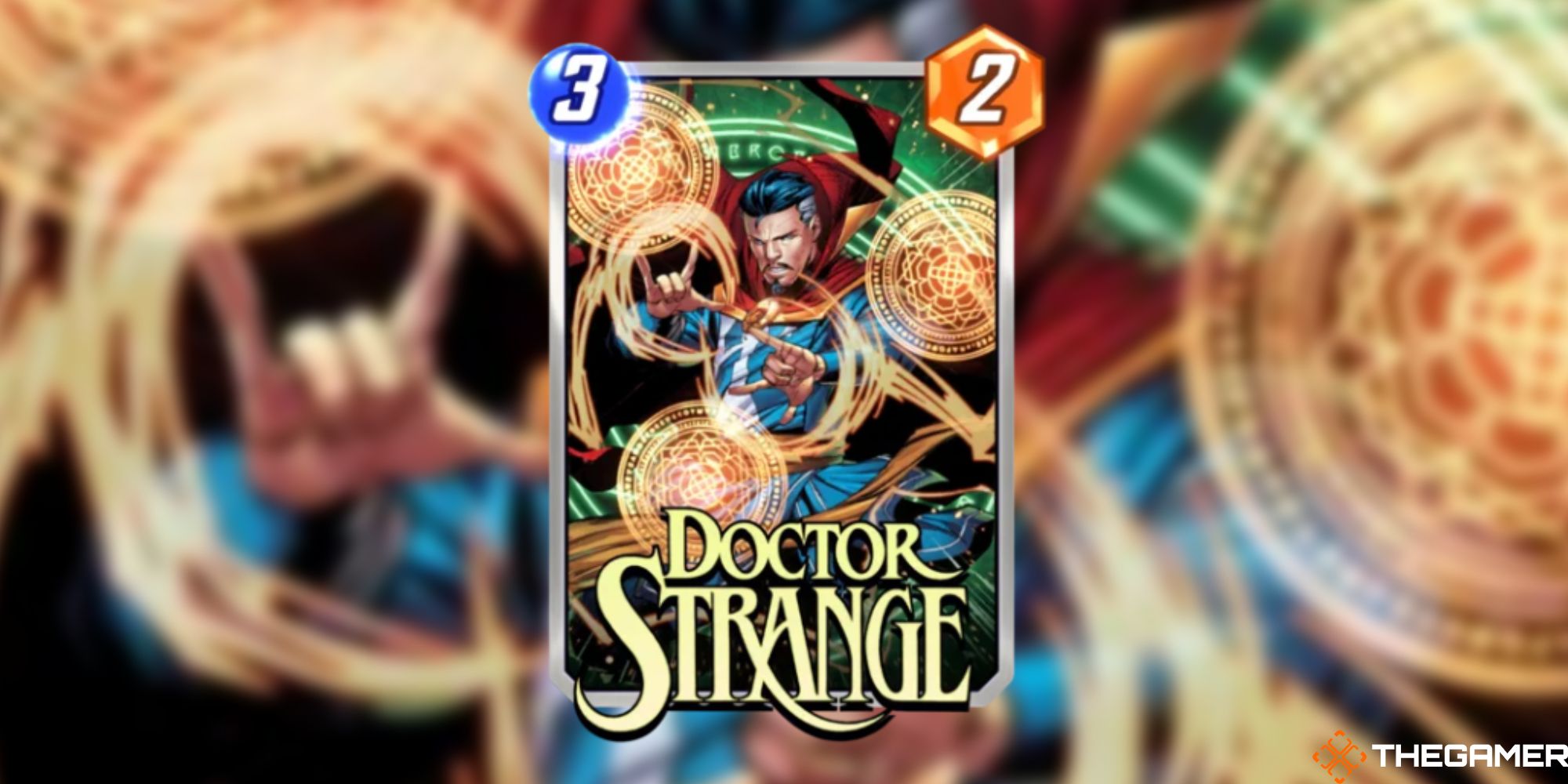 Marvel Snap - Doctor Strange on a blurred background