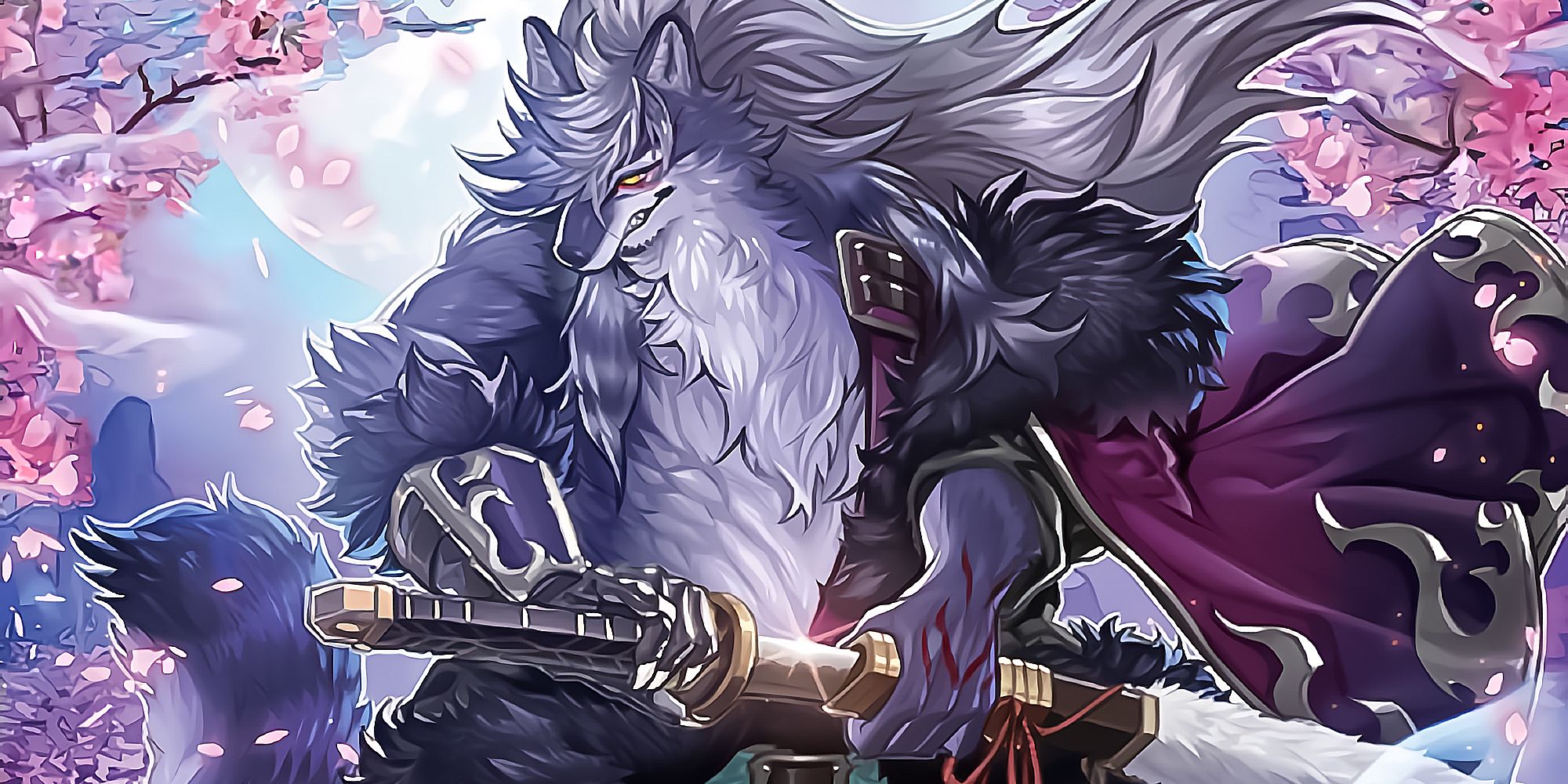Scaries beware! Folgo, Fur Hire of Justice, a big lavender wolf-man with a shining katana, will be here to protect you!