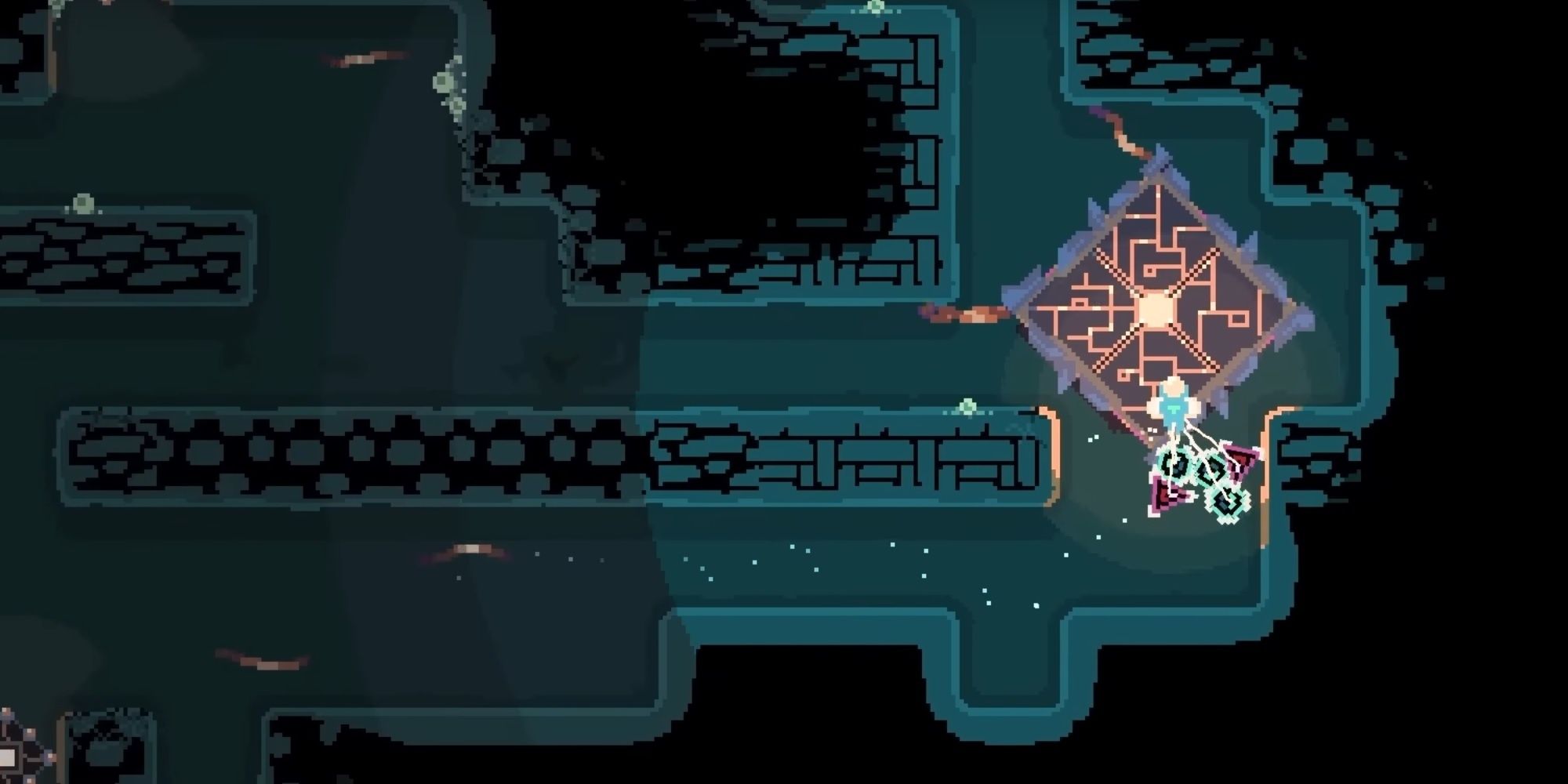 A Relic, fully cleared and with all its Switches activated. Once it finished powering up, you can extract the relic and take it back to your Dome, starting the last wave