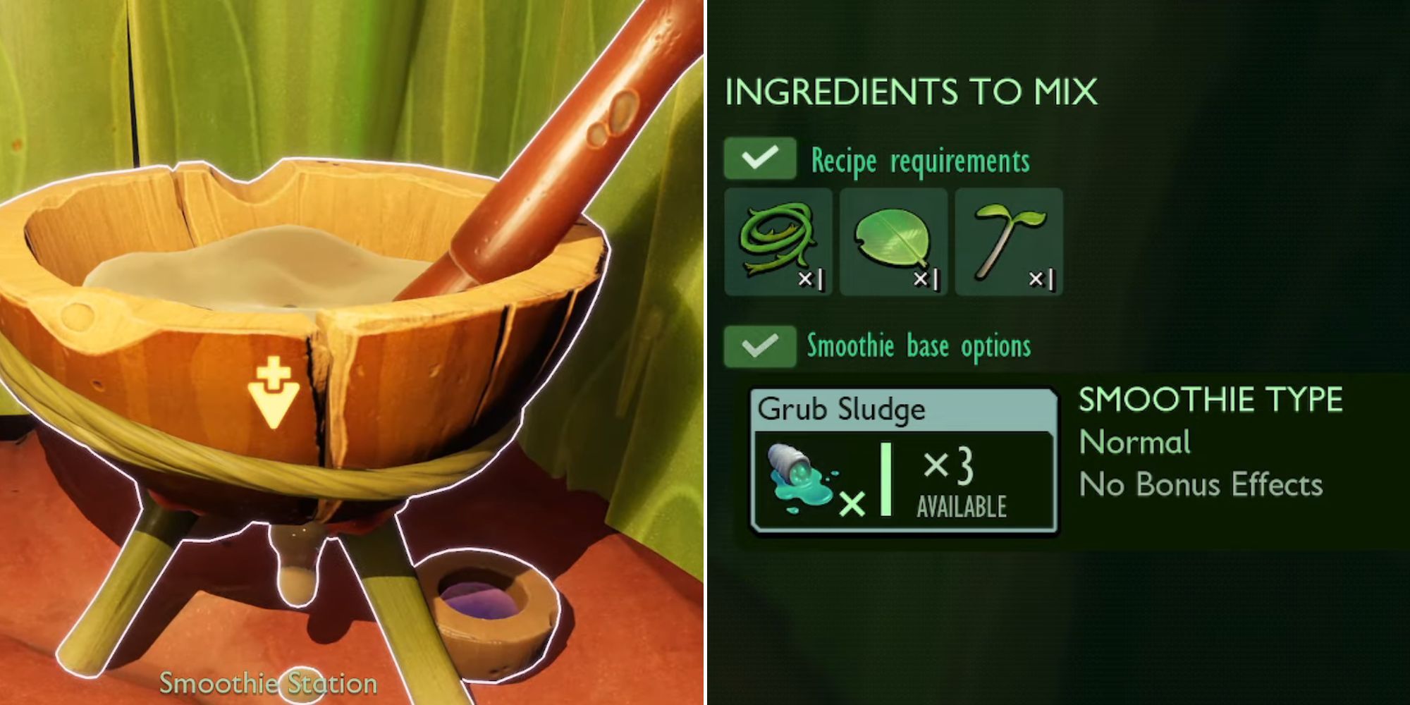 Grounded Smoothie Station - Making Questionable Slop