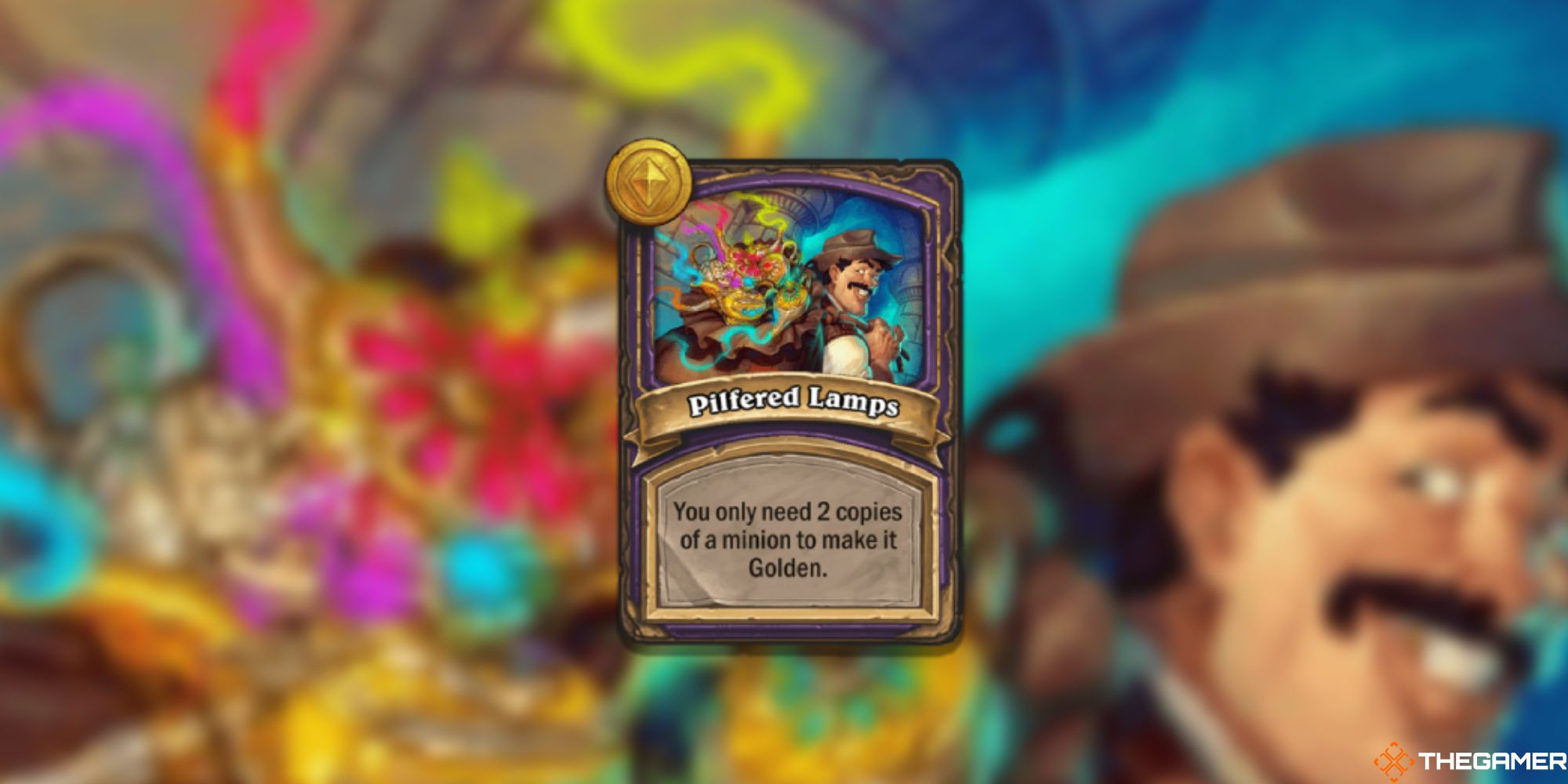 Hearthstone Battlegrounds Pilfered Lamps reward