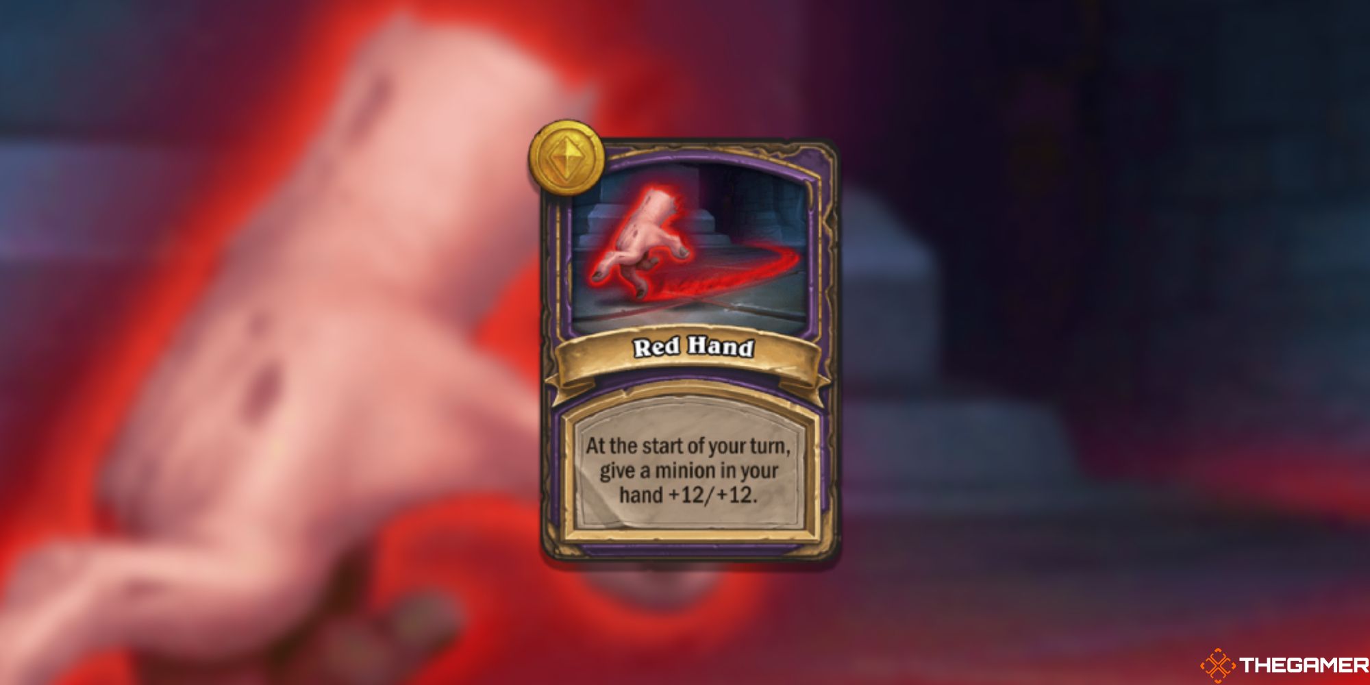 Hearthstone Battlegrounds Red Hand reward