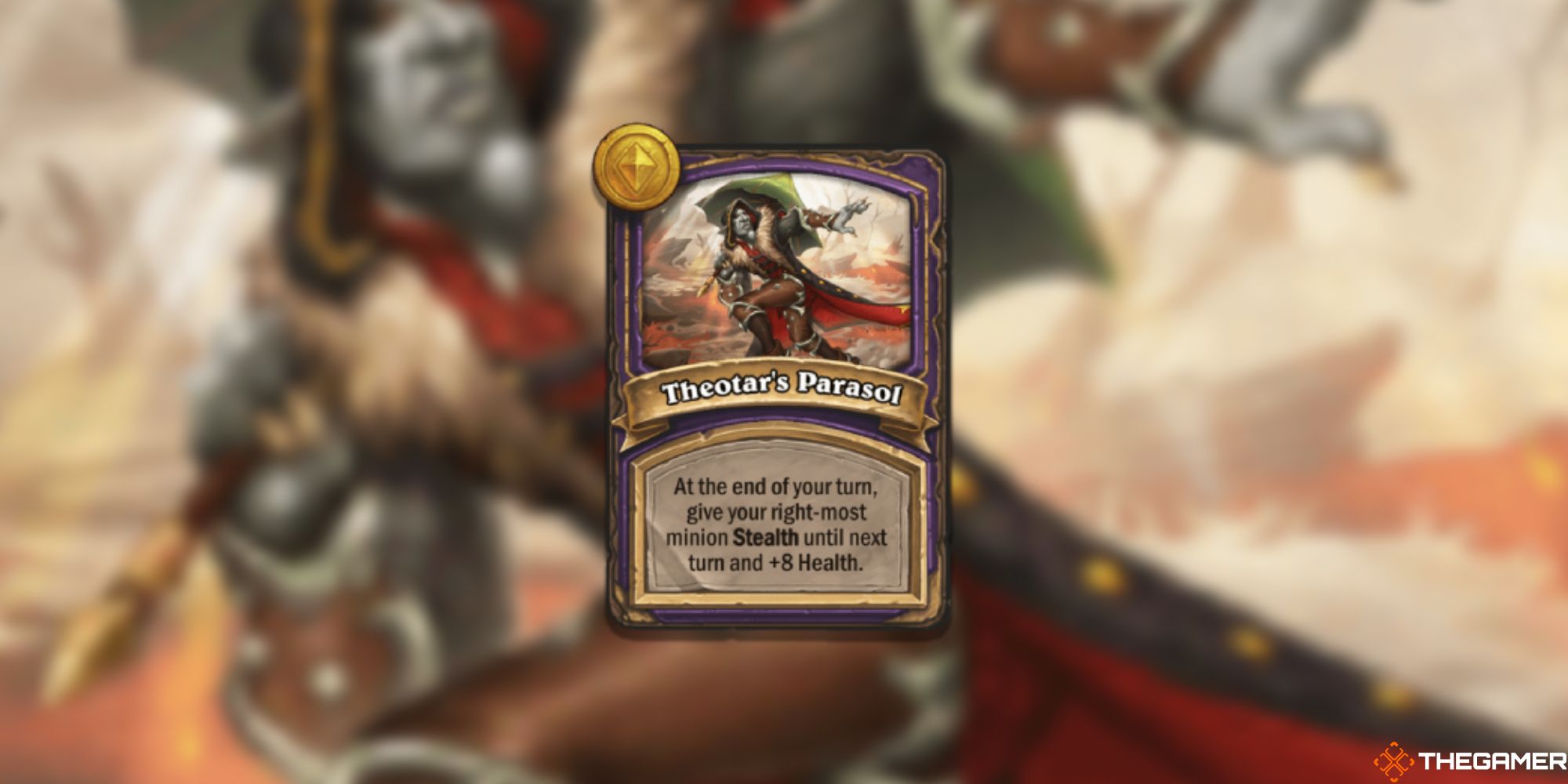 Hearthstone Battlegrounds Theotar's Parasol reward