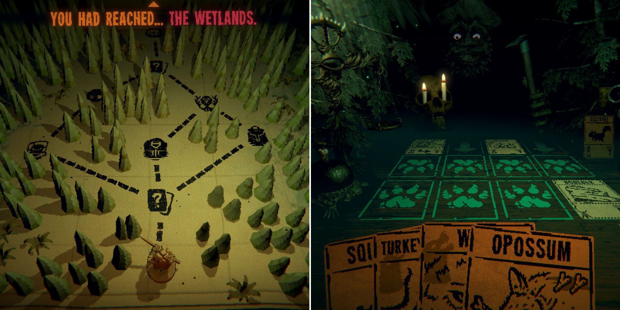 Inscryption - Wetlands Map - Card Battle Board