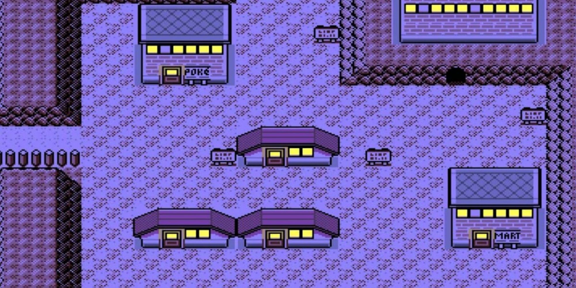 Lavender Town at night