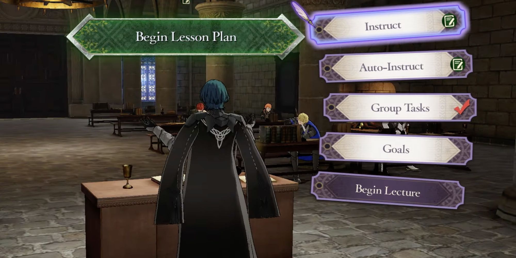 Lesson Planning from Fire Emblem Three Houses featuring Byleth