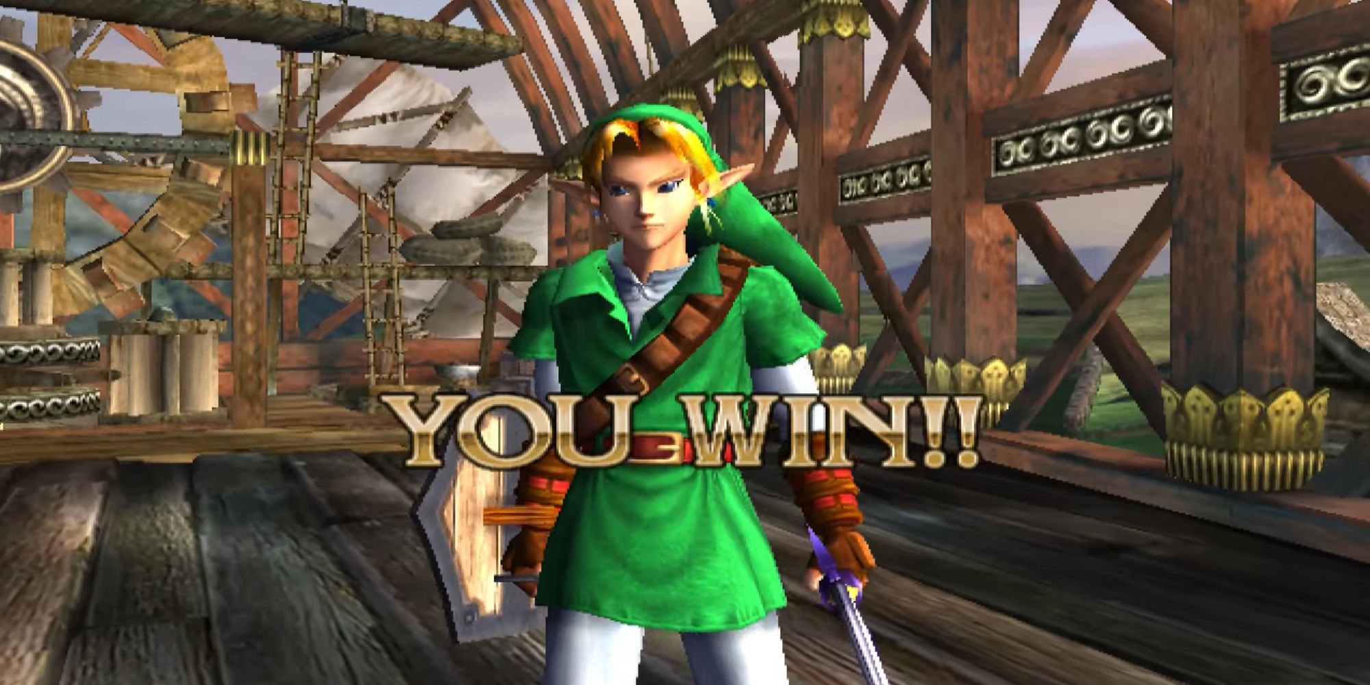 Link Win Screen in Soul Calibur 2