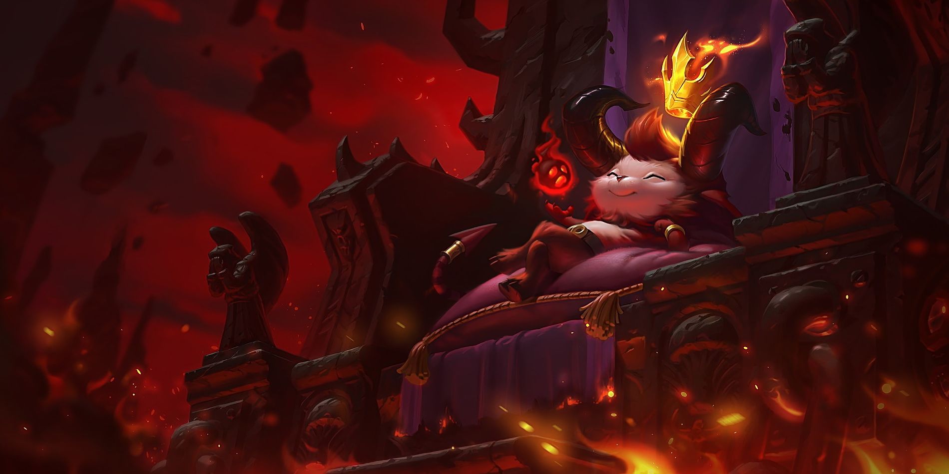 Little Devil Teemo's splash art in League of Legends.