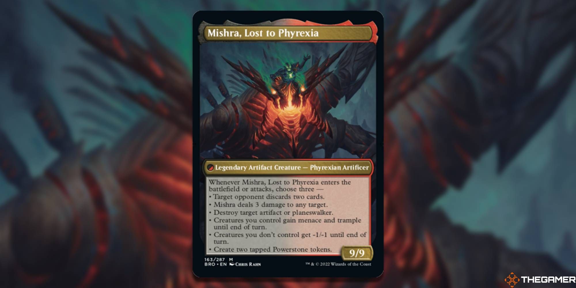 Mishra Lost to Phyrexia card art