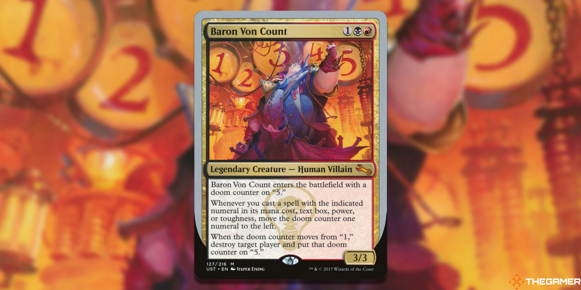 Magic the Gathering Best Un Set Commanders Baron Von Count