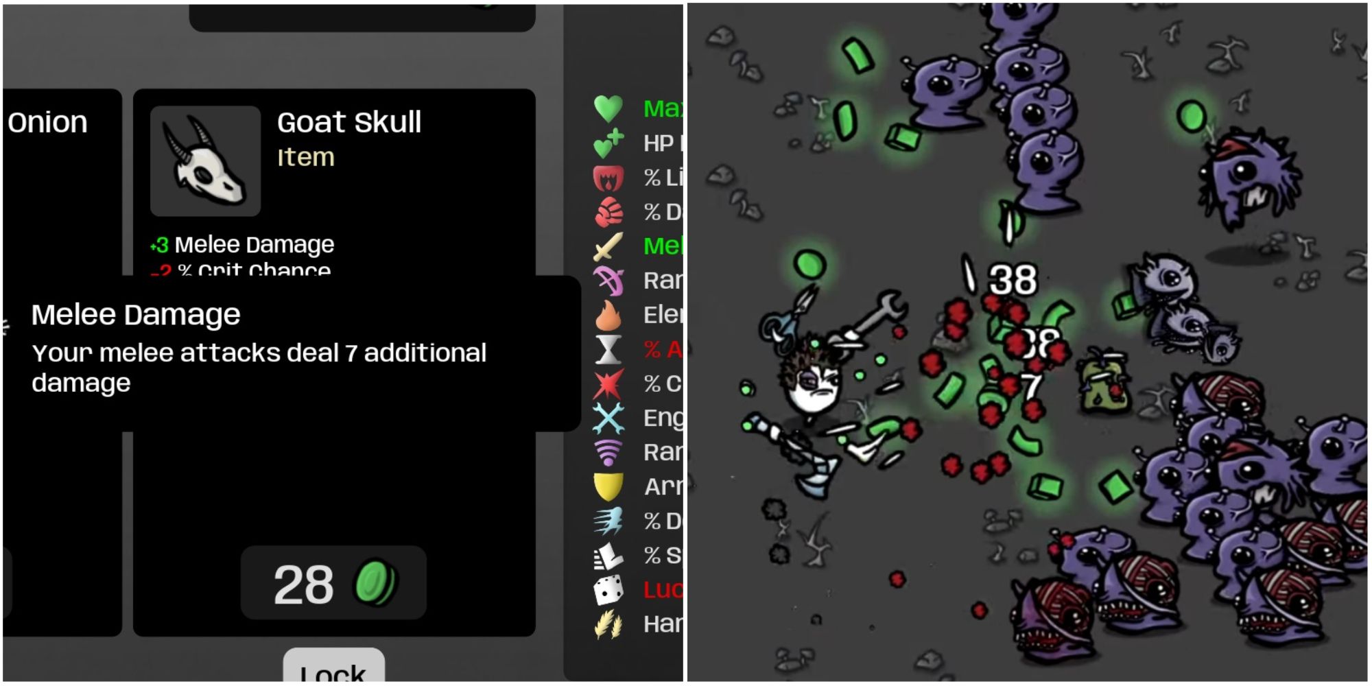 Points in the Melee Damage stat mean more damage with melee weapons. Not all the stats are this simple.
