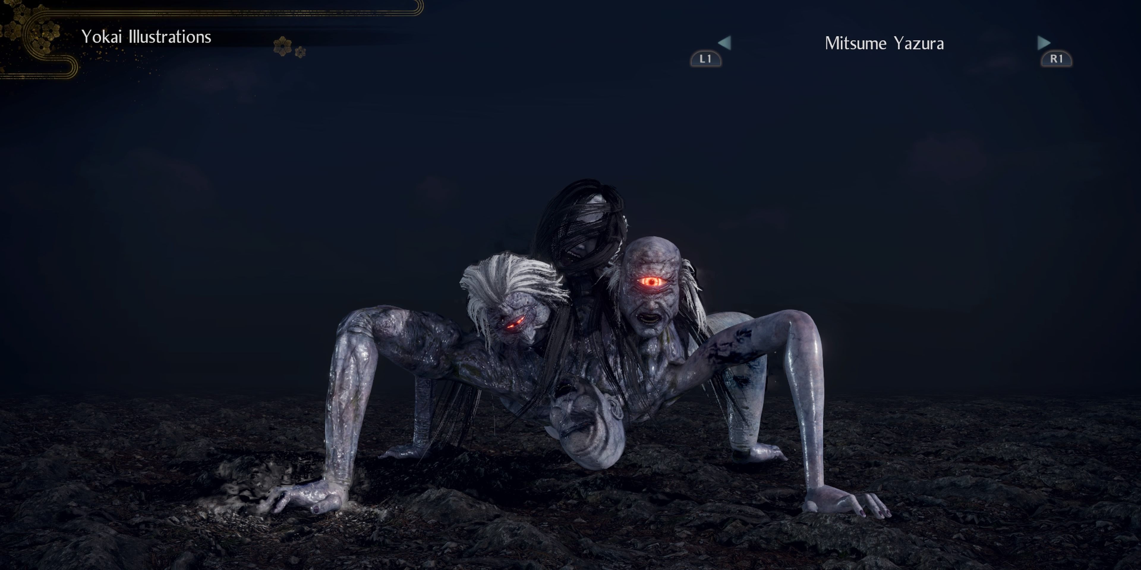 Nioh 2 Mitsume Yazura in the Model Viewer