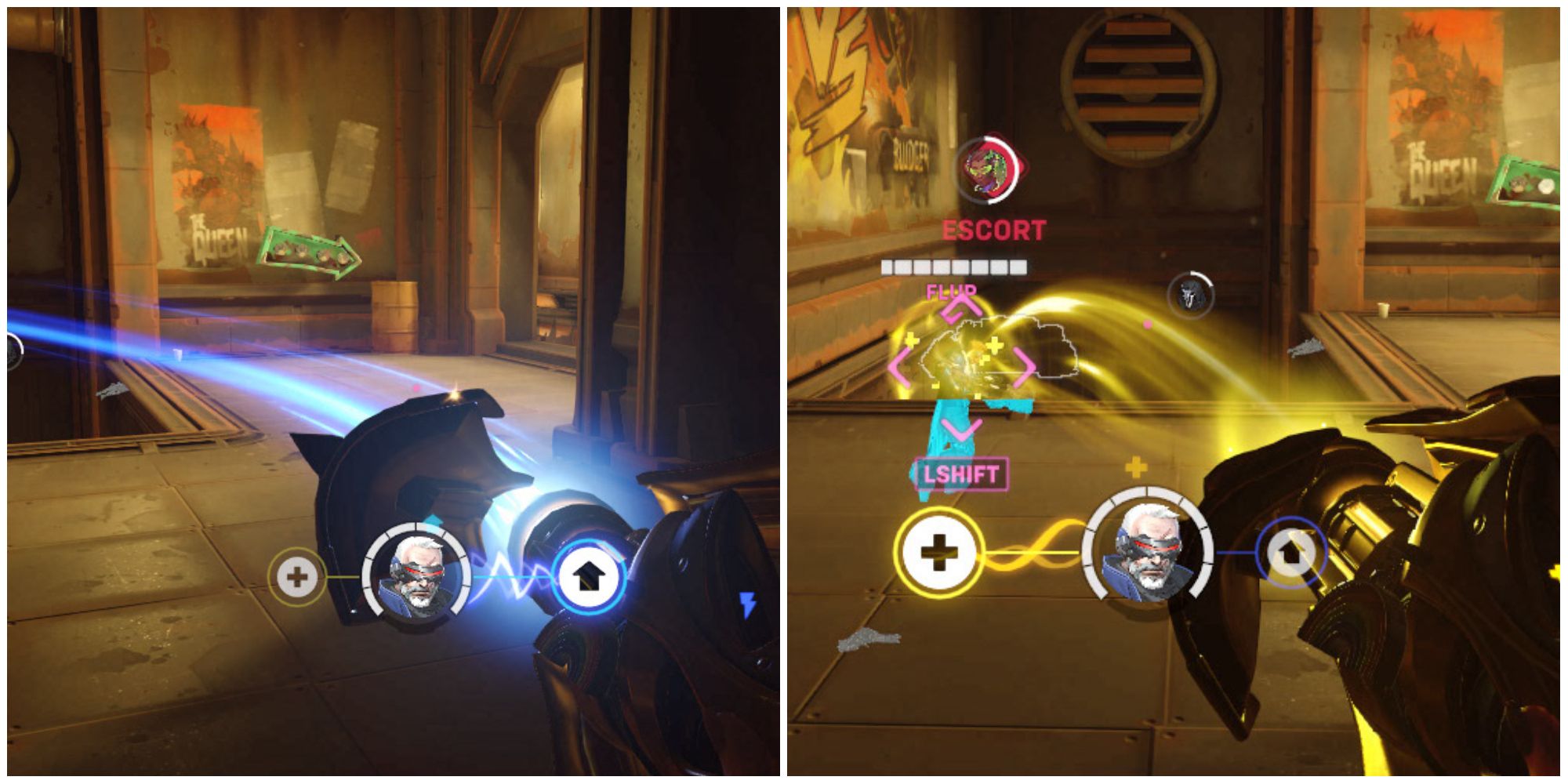 Overwatch 2 mercy blue and yellow beam