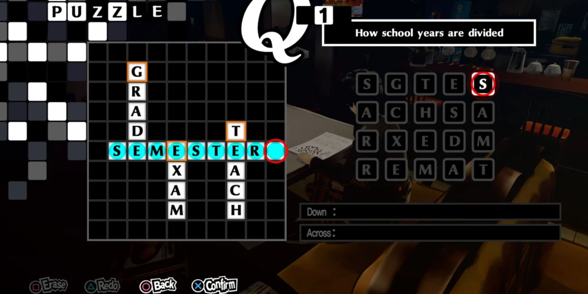 Crossword Puzzles in Persona 5 Royal