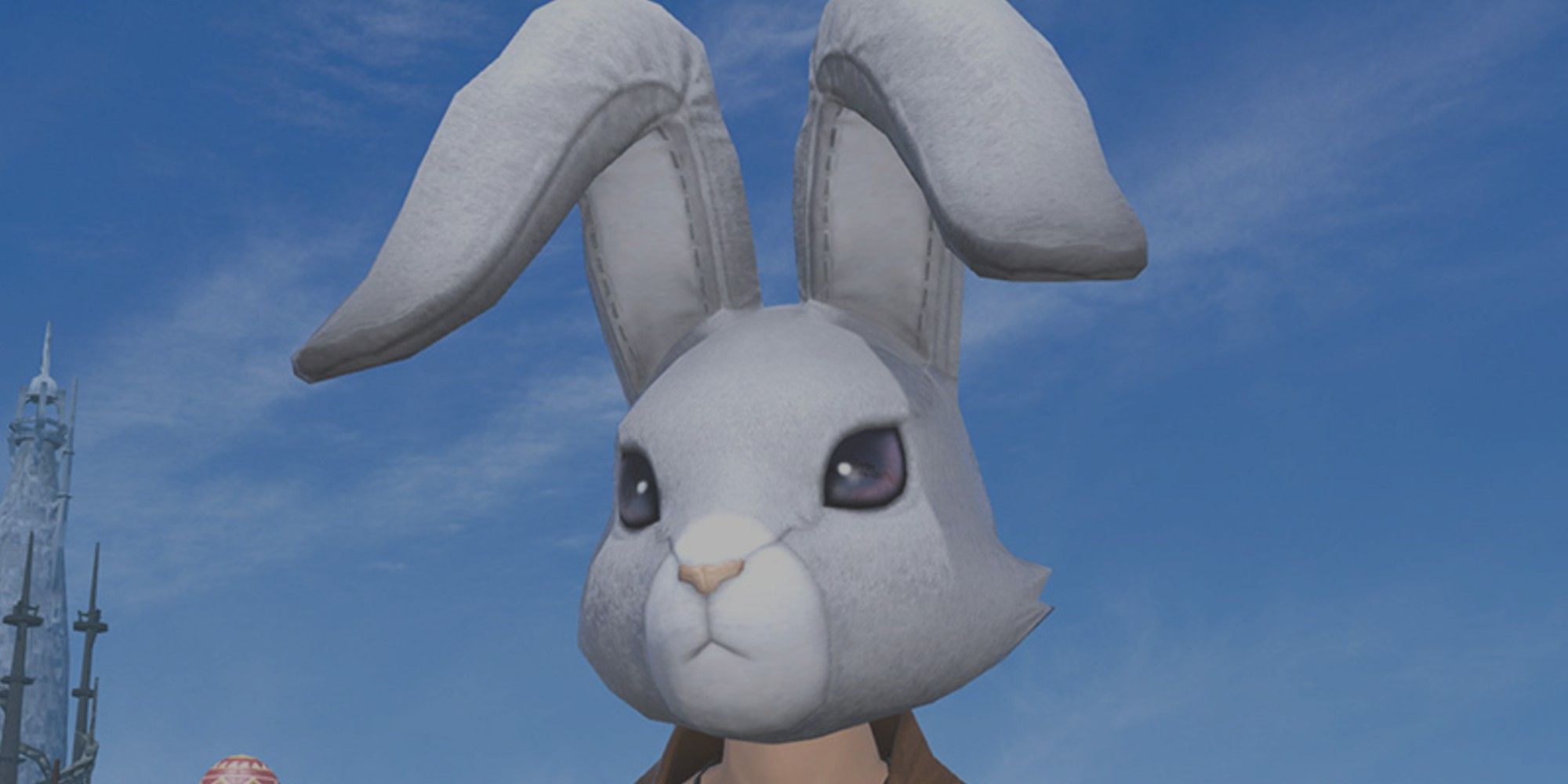 Rabbit Head FFXIV staring right through to your soul