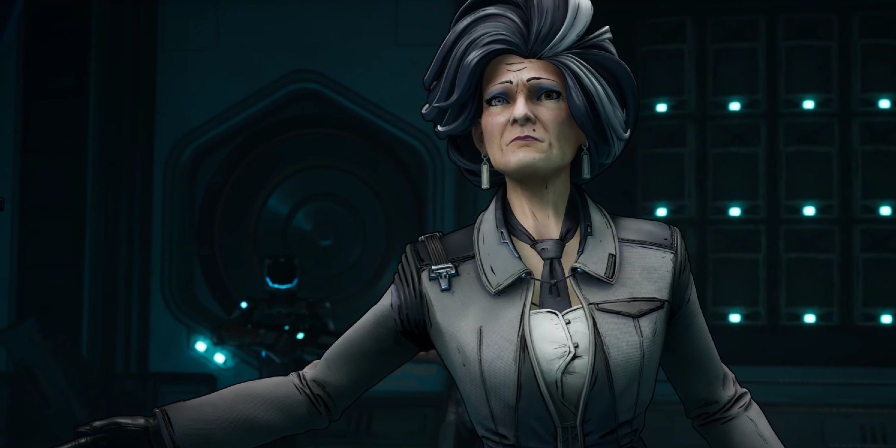 Screenshot of Susan Coldwell talking to all the CEOs towards the end of the game.