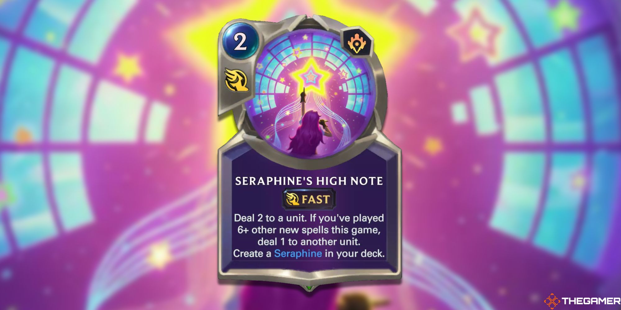 Legends of Runeterra Seraphine champion spell card High Note