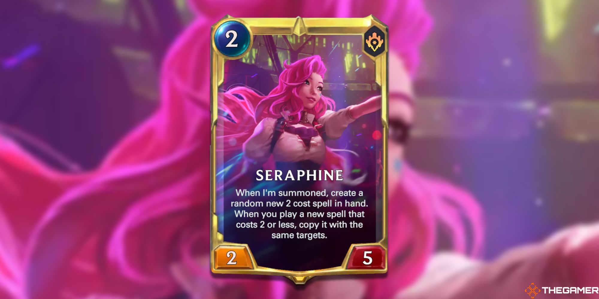 Legends of Runeterra Seraphine evolved card