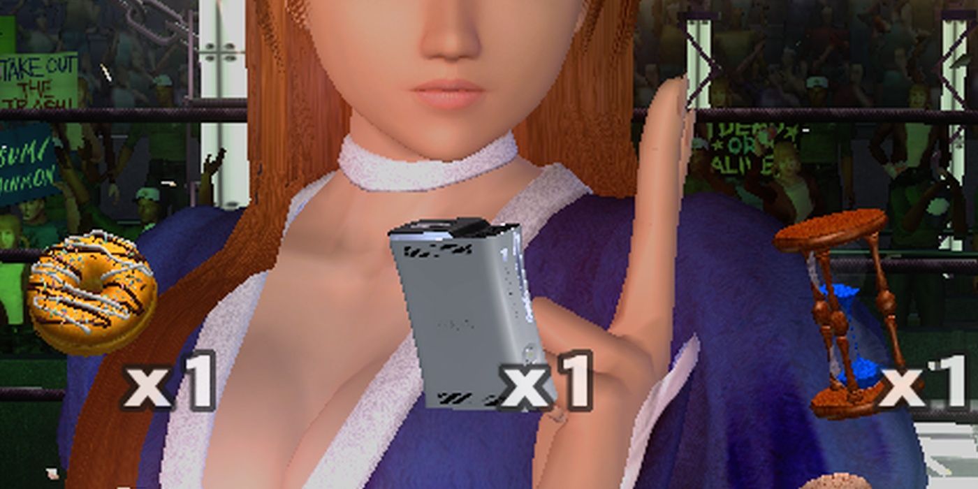 Several items from survival mode including an Xbox 360 from Dead or Alive 4.