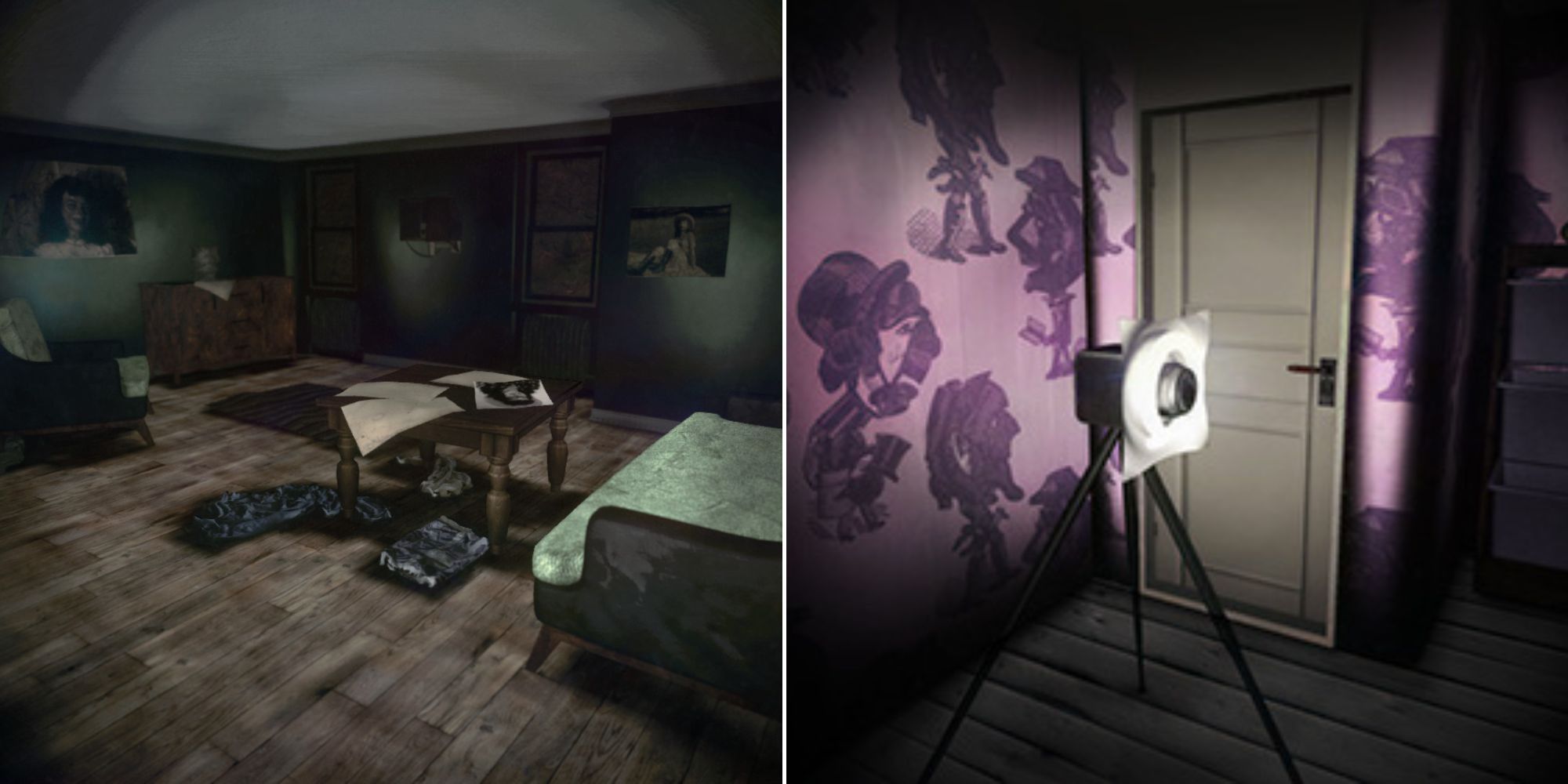 A gloomy living room and the recording equipment lighting up in Sylvio 2.