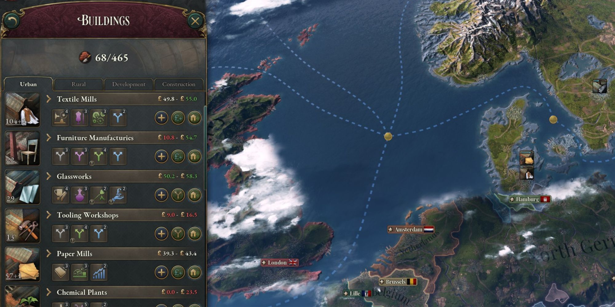 Victoria 3 Buildings Menu