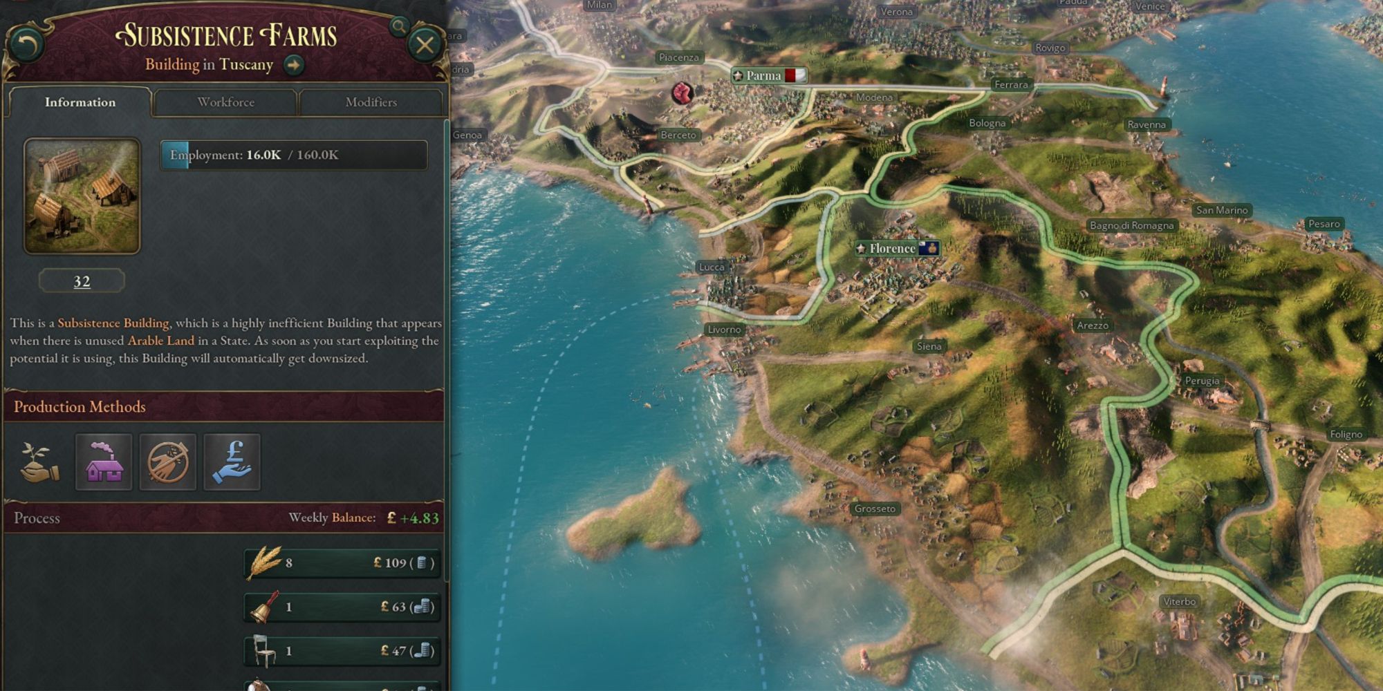 Victoria 3 Subsistence Farms
