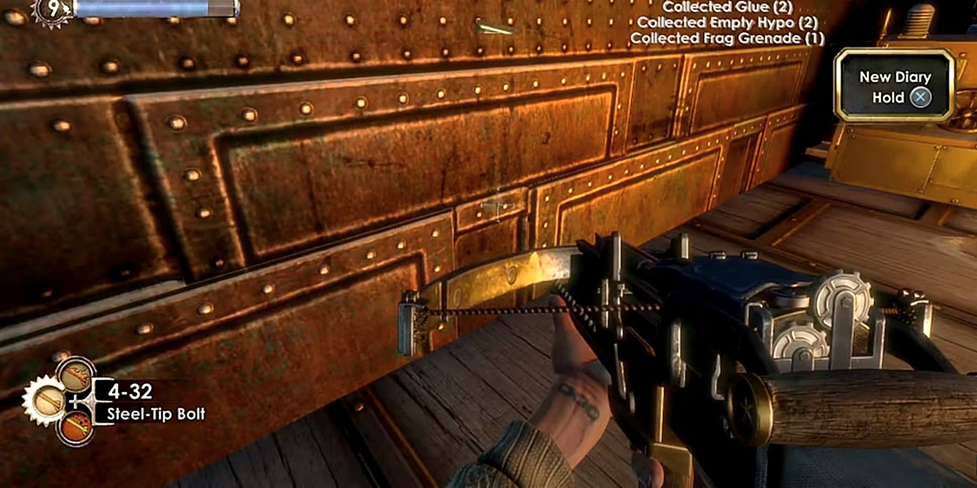 bioshock crossbow with steel tip bolts