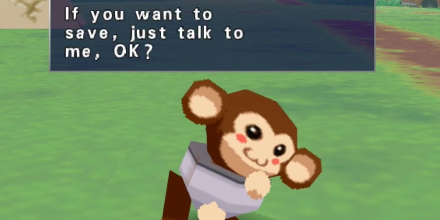 Data reminding Mega Man to save in Mega Man Legends