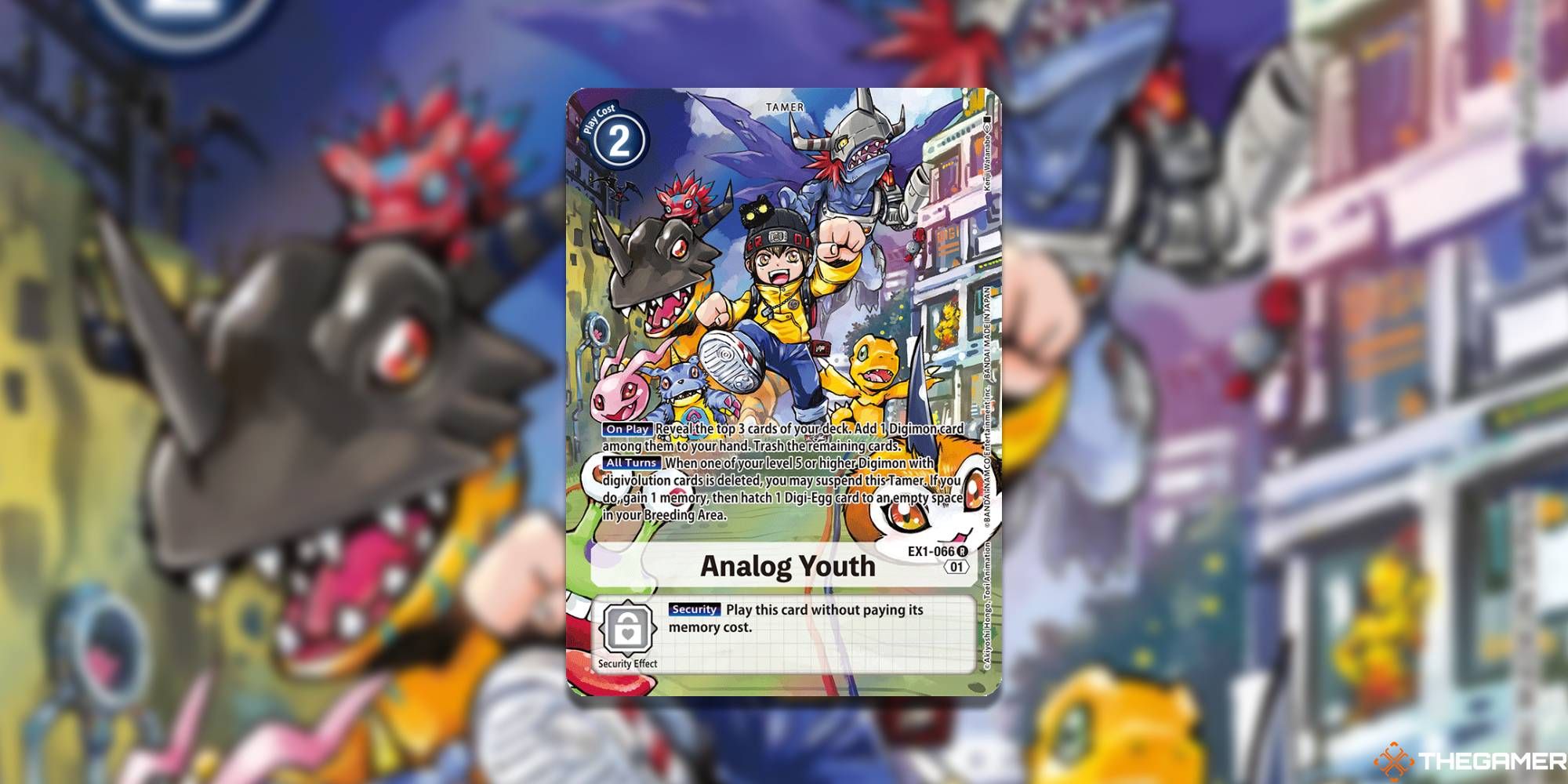 digimon card game analog youth with many digimon
