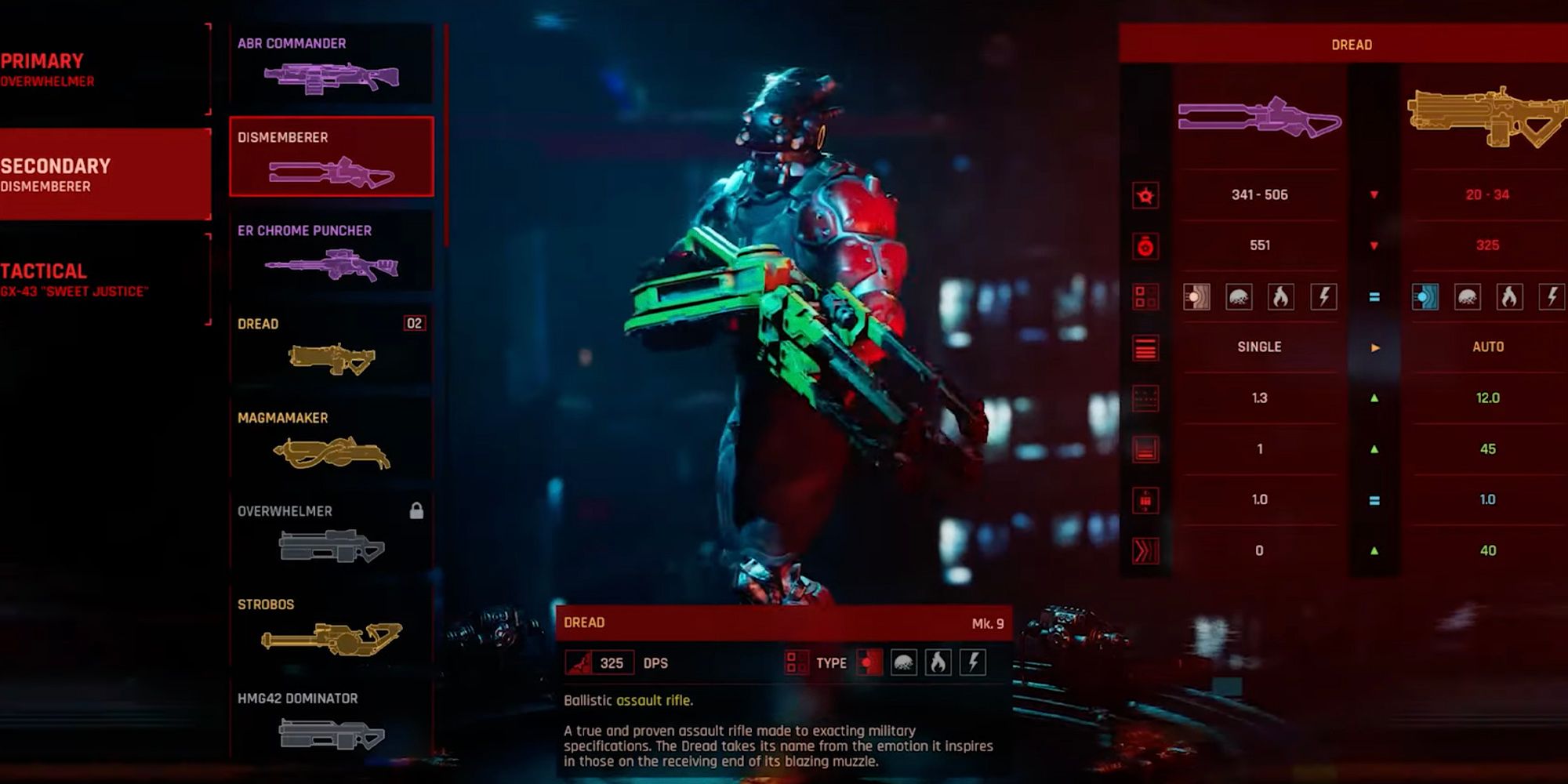 dismemberer loadout in The Ascent
