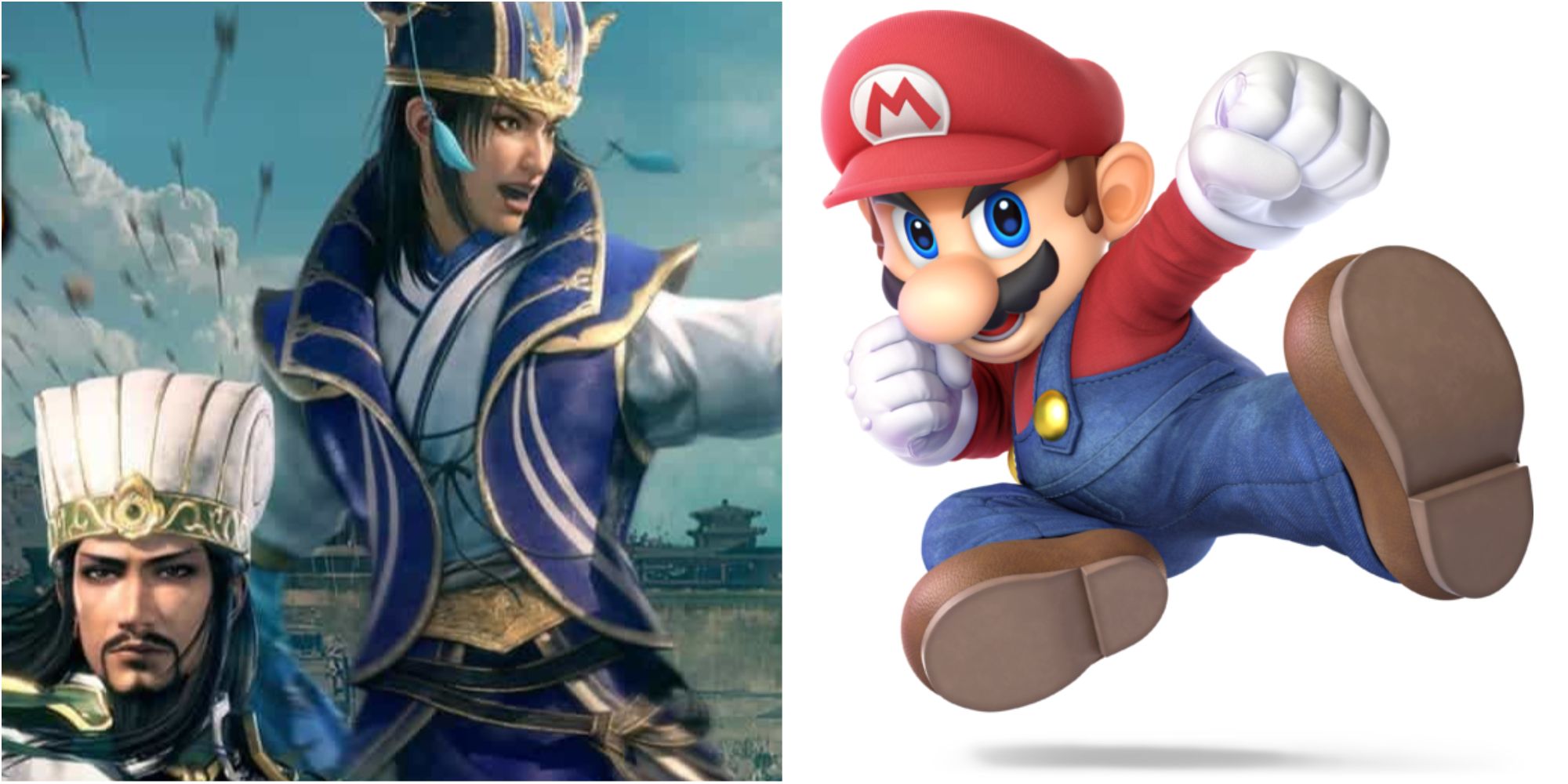 dynasty warriors and super smash bros mario render