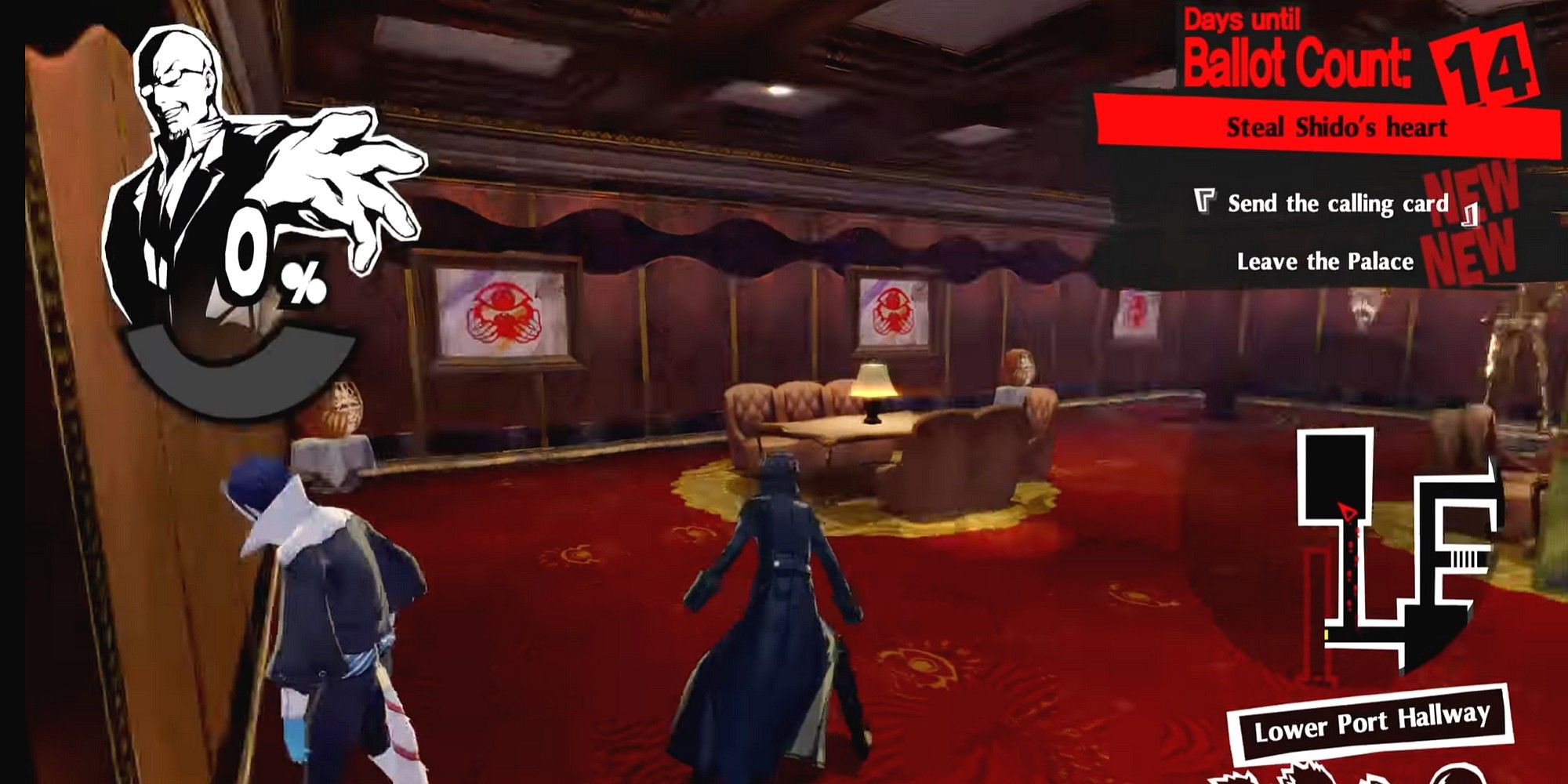 green shido will seed room with statue and mouse trap