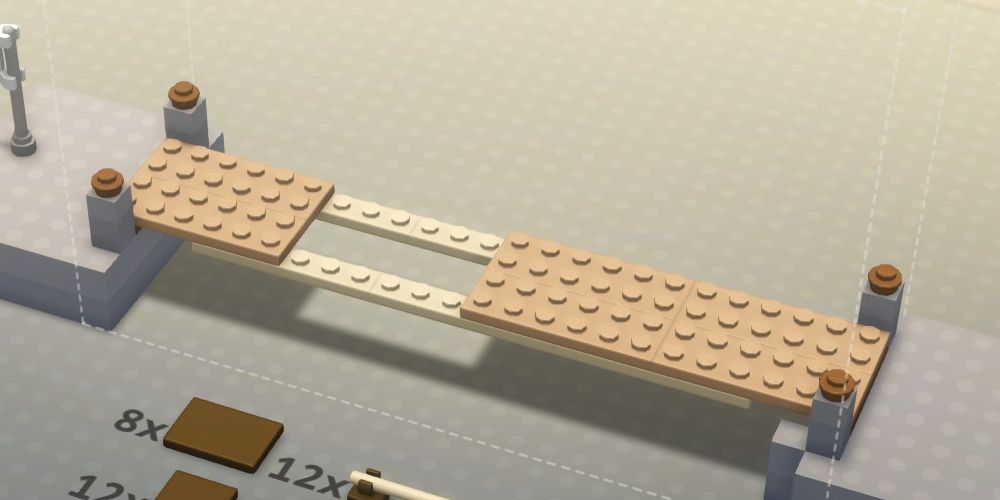 wooden bridge step three