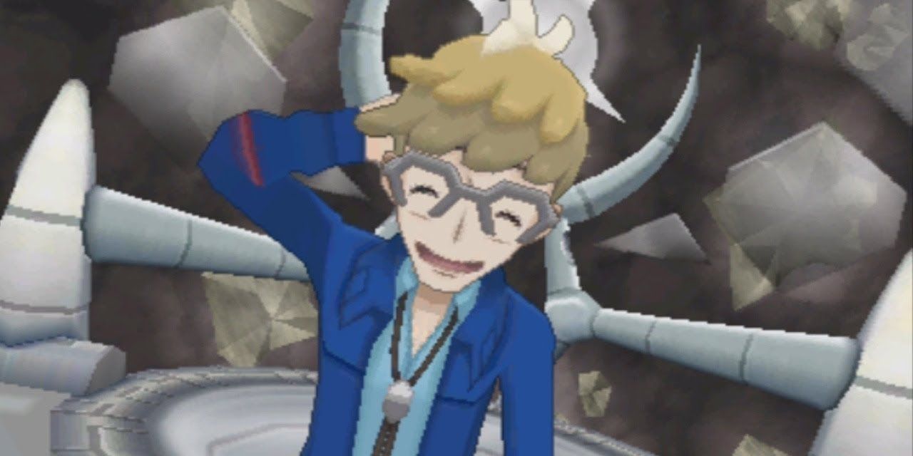 Molayne acting sheepish before the Alolan Elite Four battle