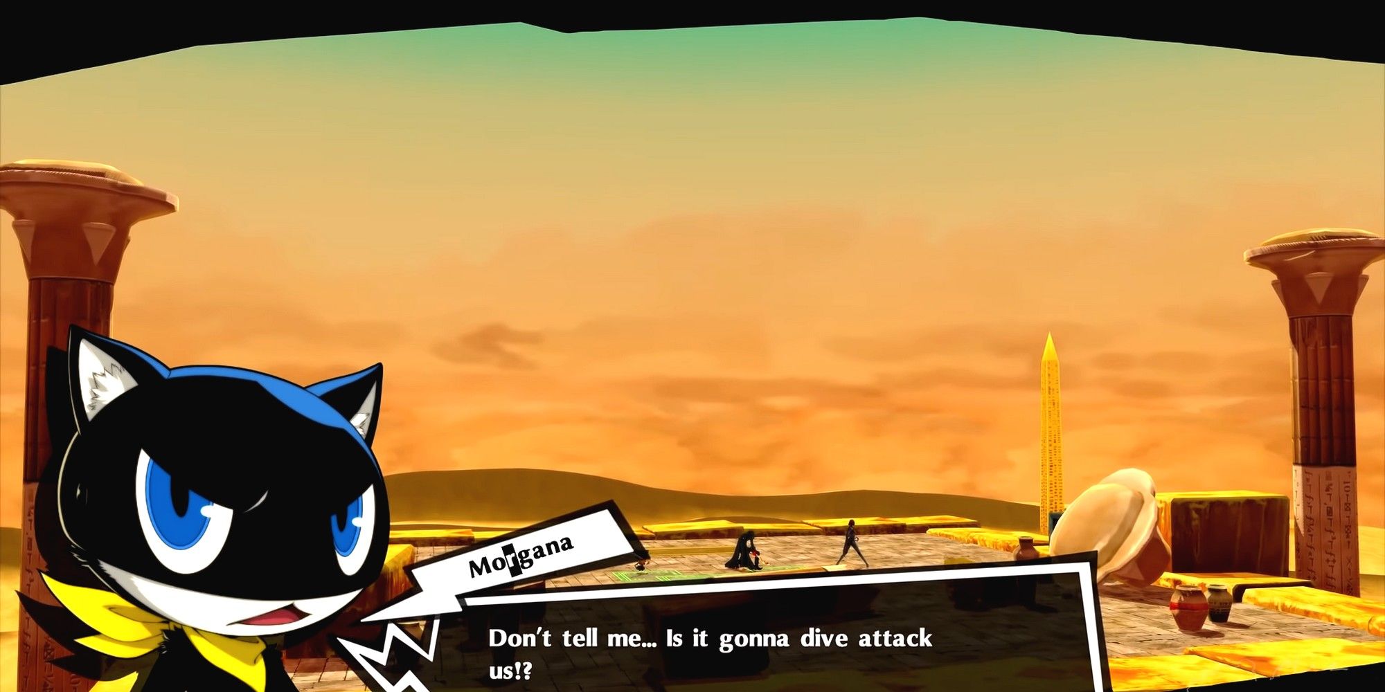 morgana warning you about the dive attack shadow wakaba has