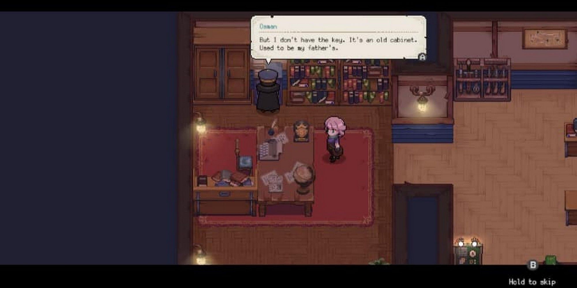 osman during the cold residue quest in potion permit