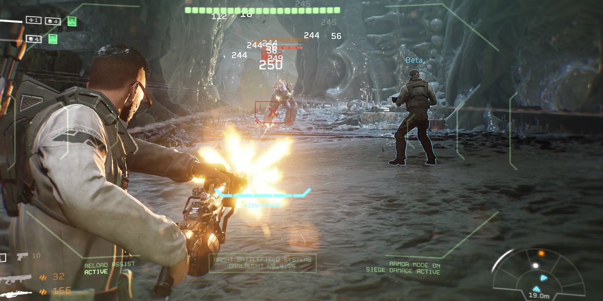 Aliens: Fireteam Elite - The Lancer Using Their Onslaught Ability
