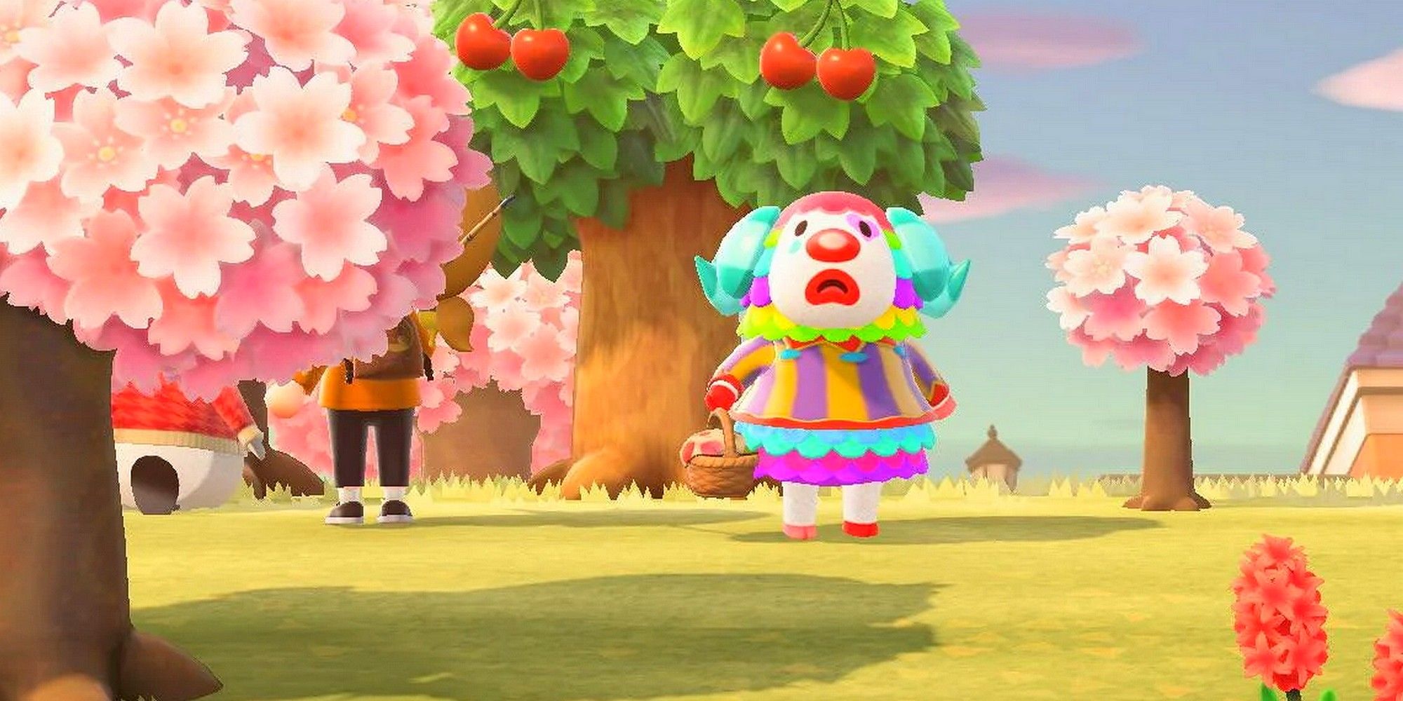 pietro looking sad outdoors in animal crossing new horizons