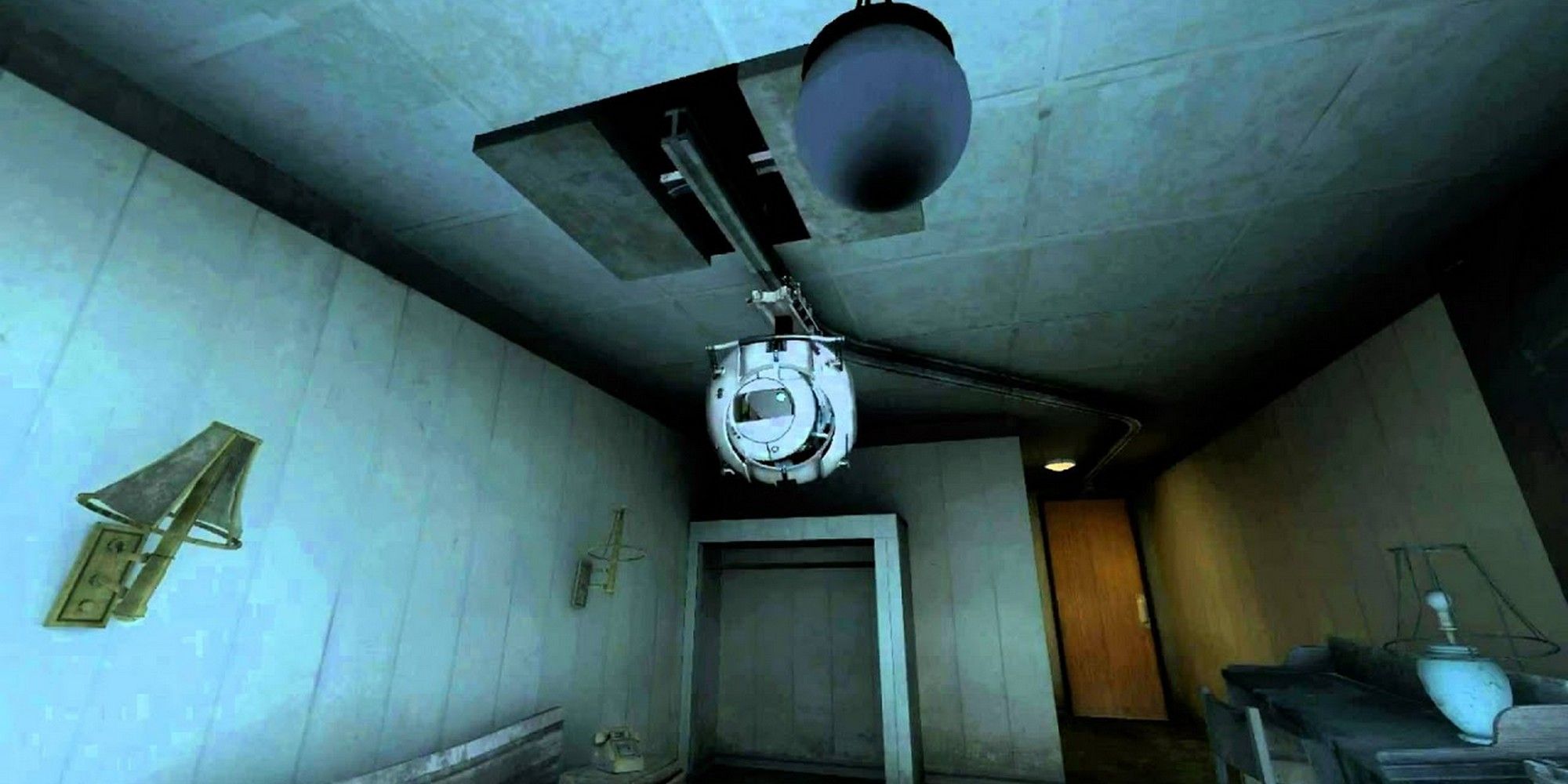 portal 2 intro destroyed room