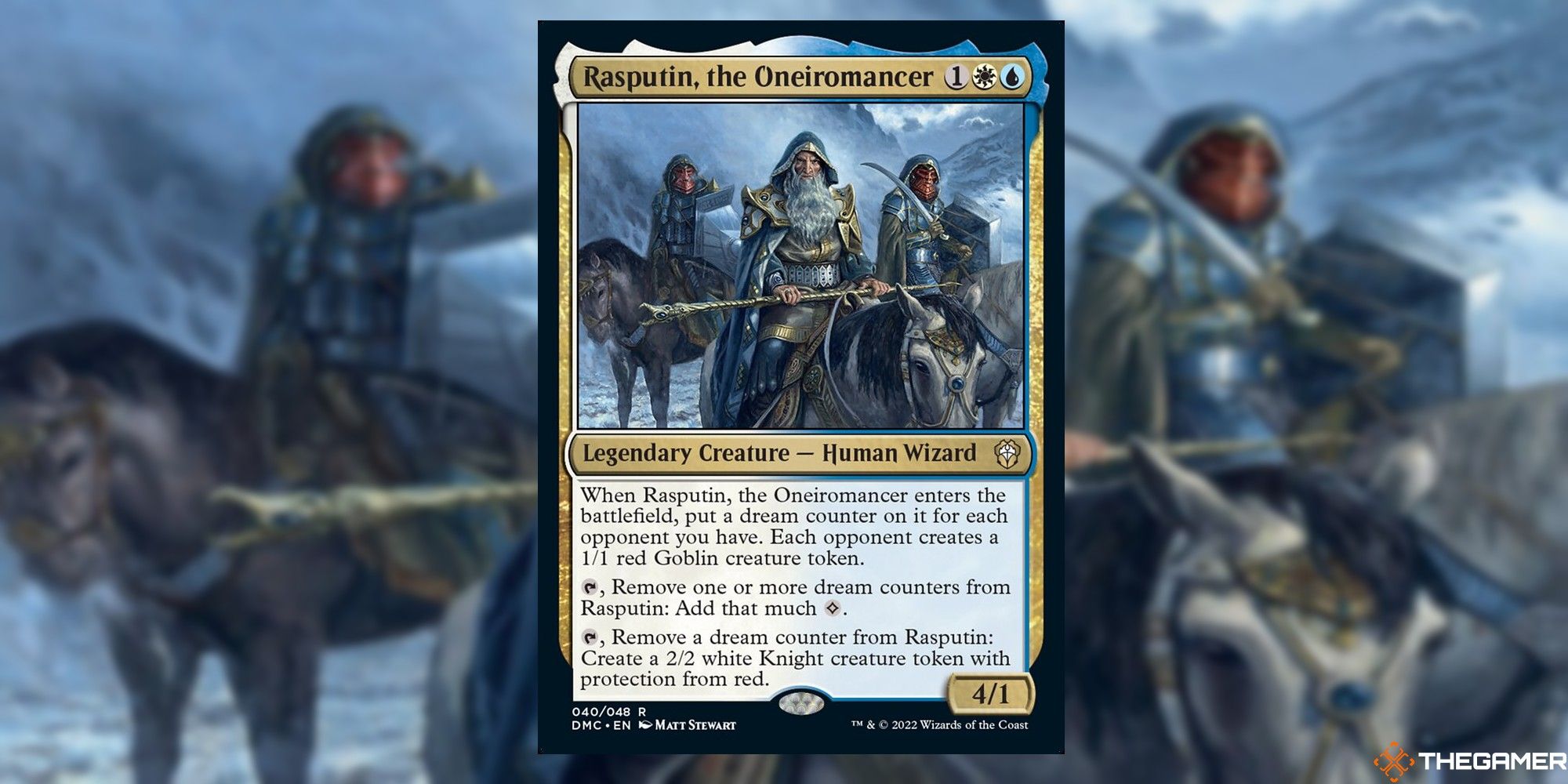 rasputin, the oneiromancer card and art background