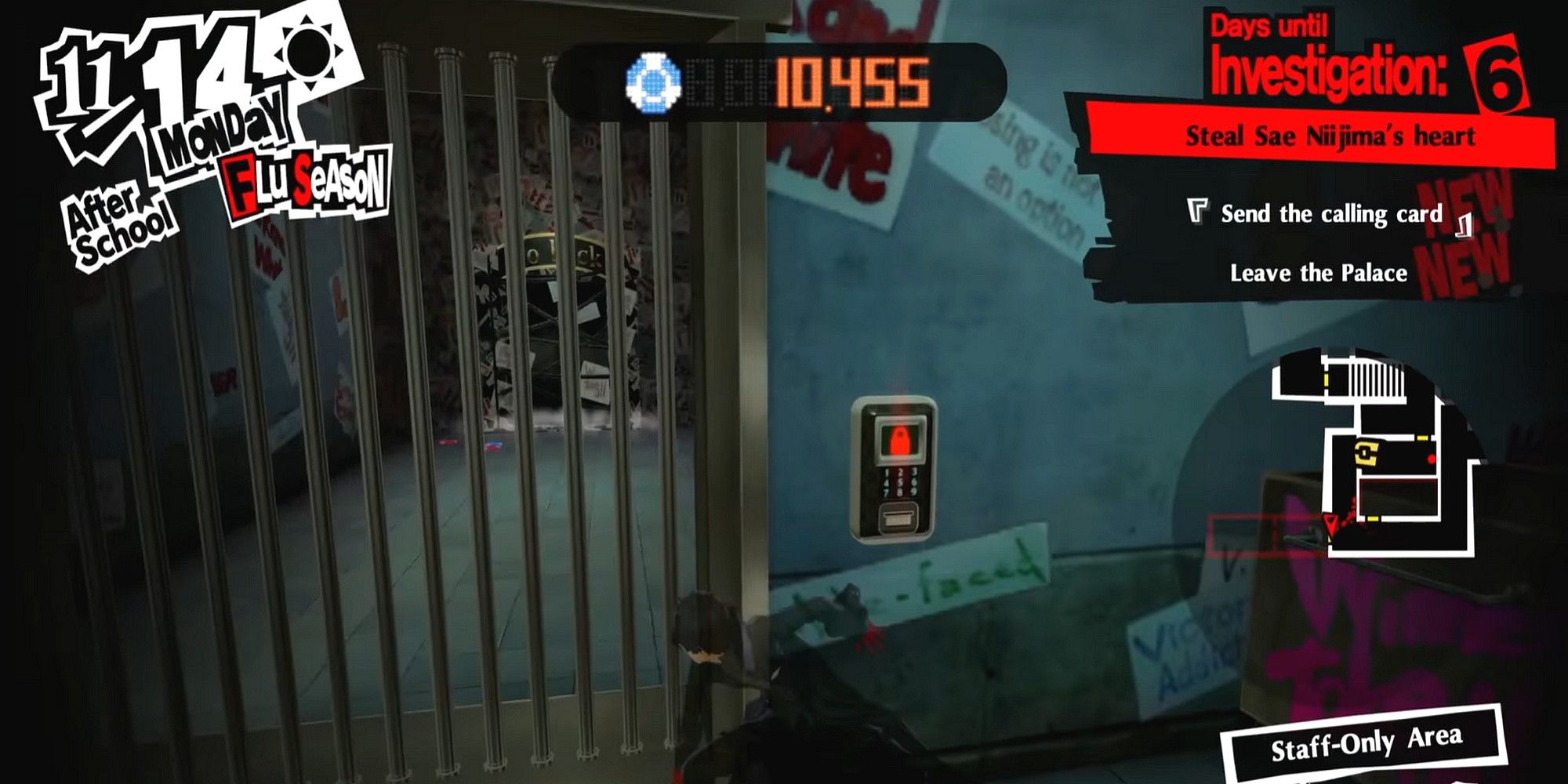 red niijima will seed door behind bars