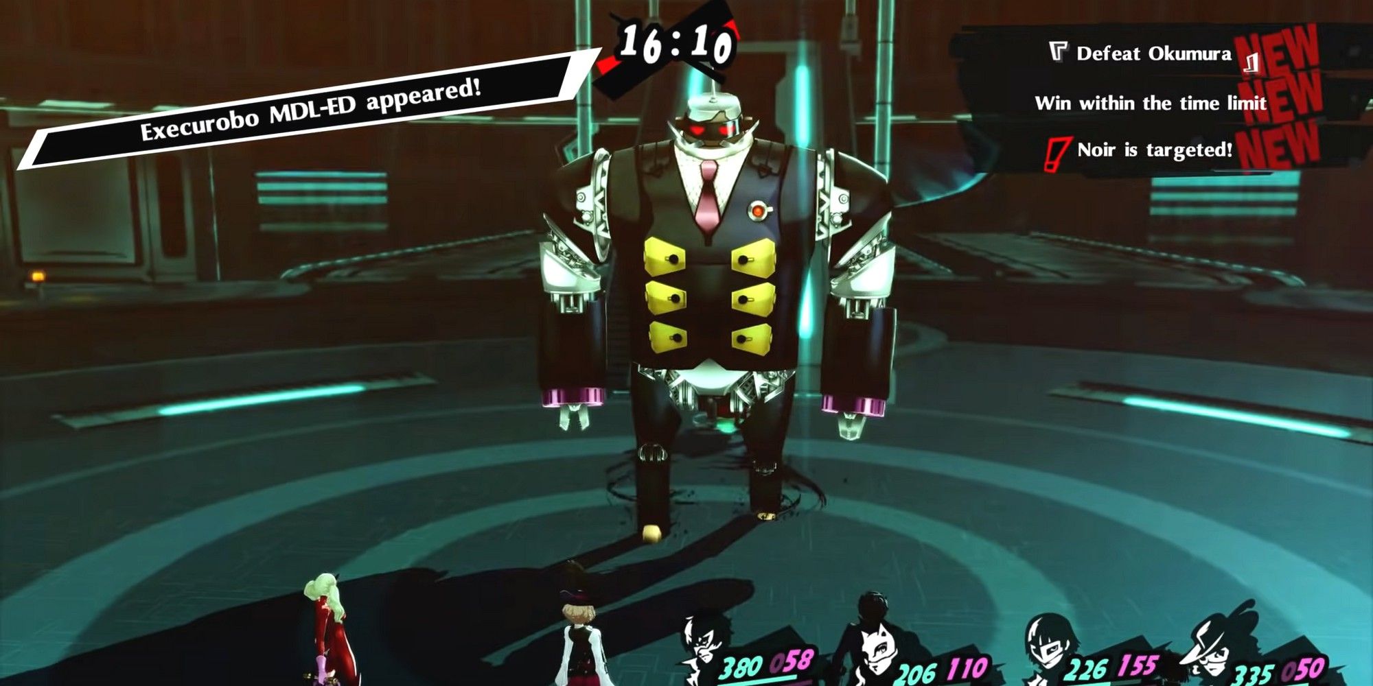 releasing execurobo to fight the phantom thieves okumura boss fight
