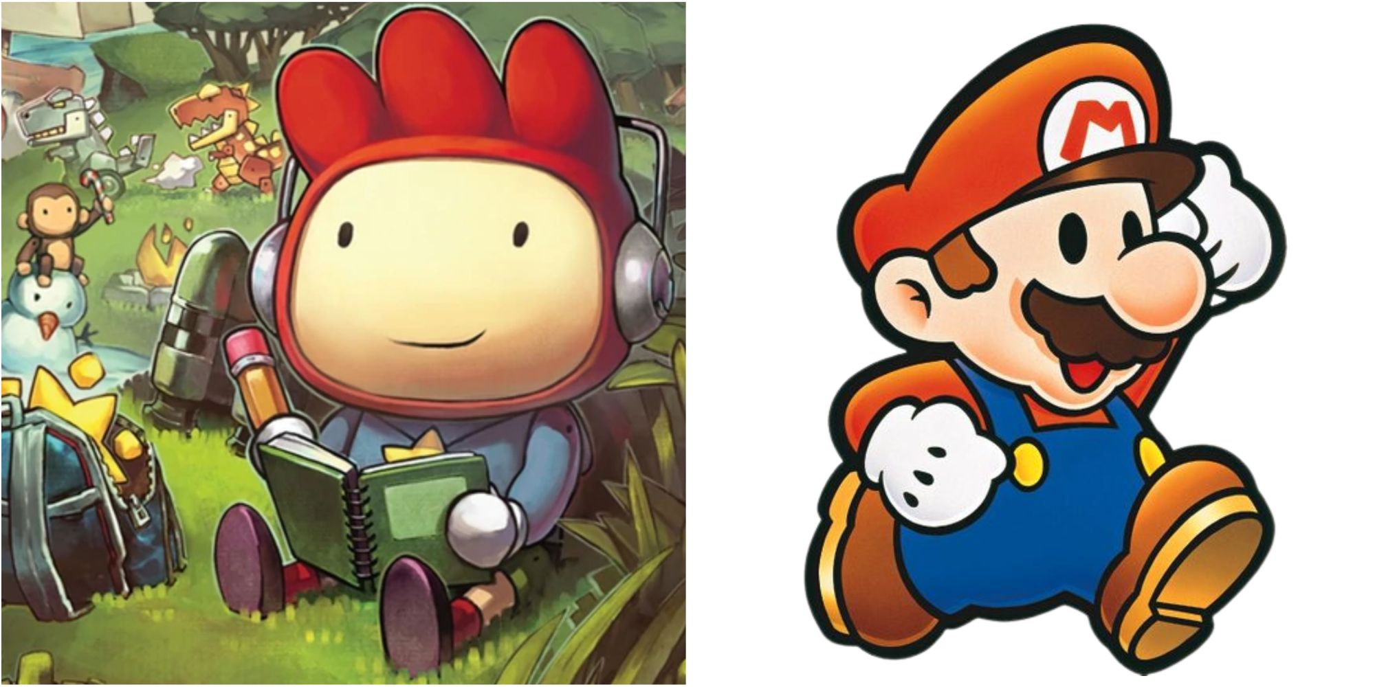 scribblenauts and paper mario