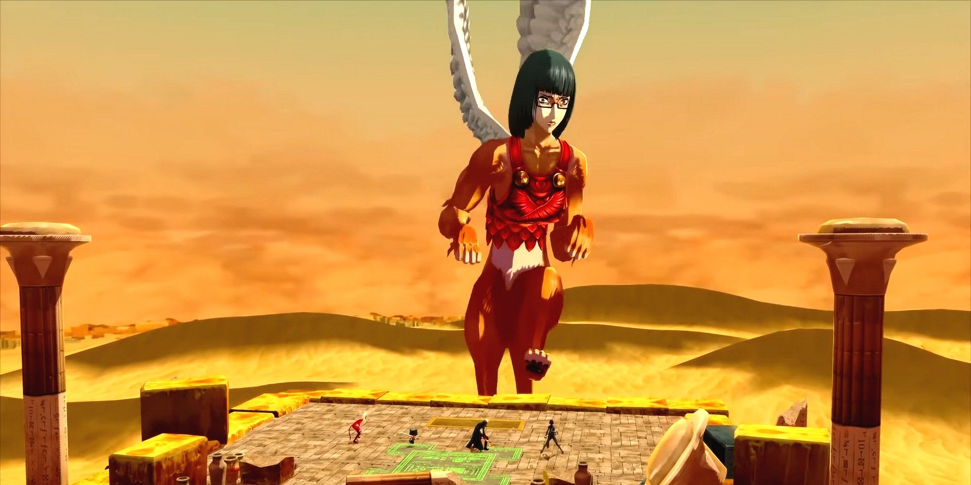 shadow wakaba in the sky attacking the thieves