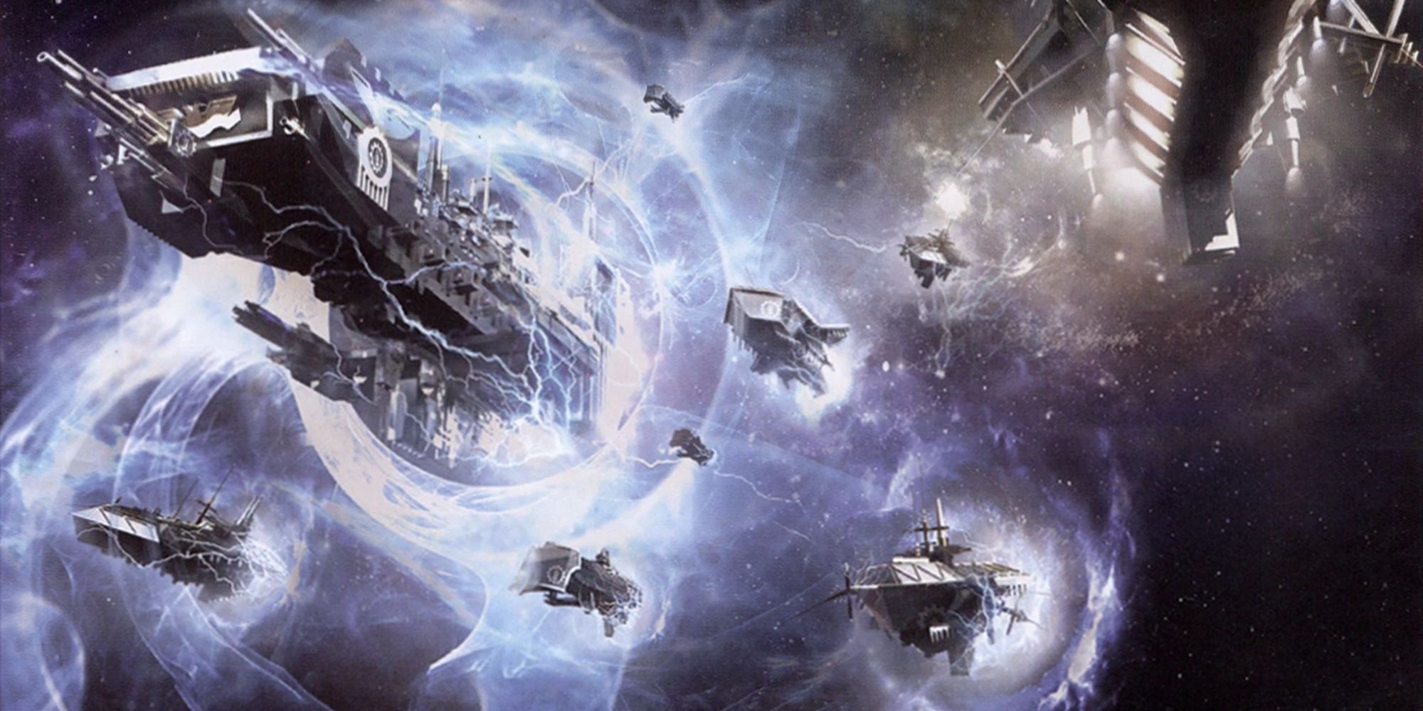 Warhammer: 40K - Ships Emerging From The Warp